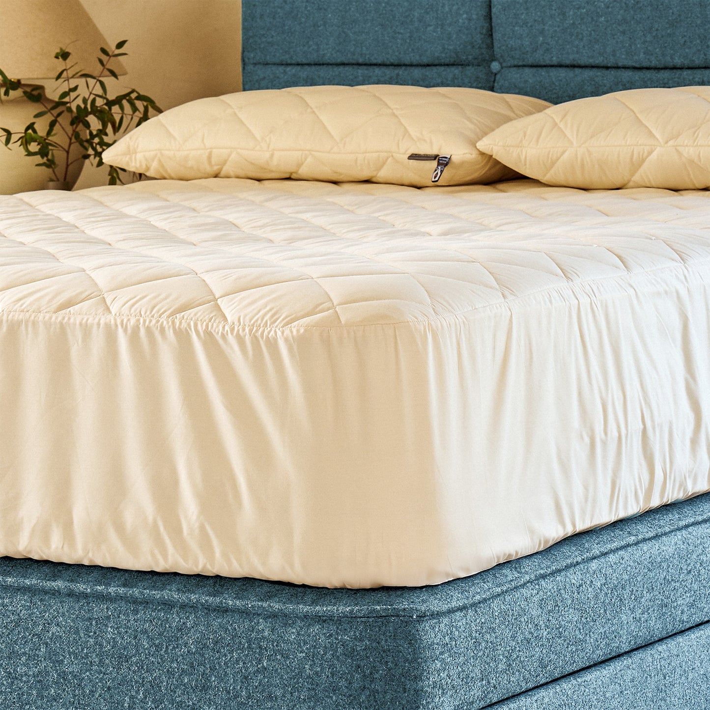 Protège-matelas en laine imperméable et lavable de luxe