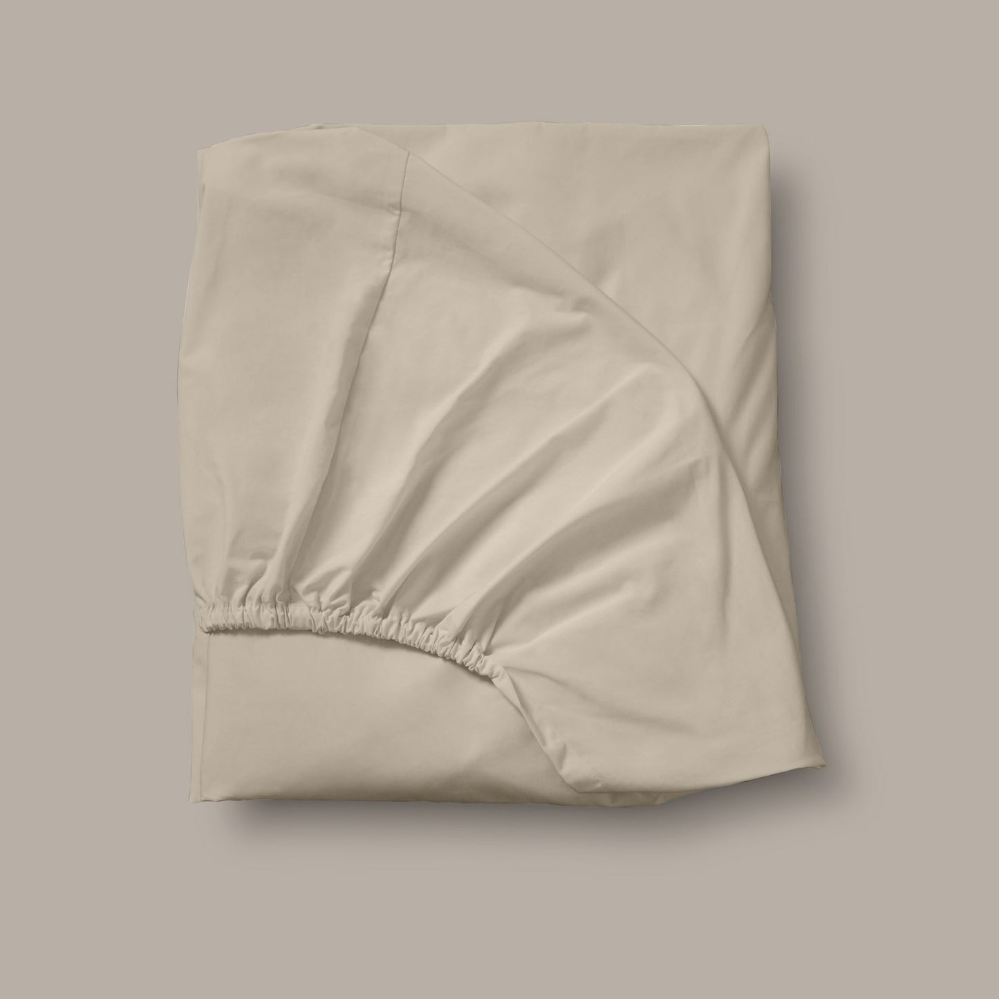 Product image of Arinta Organic Cotton Fitted Sheet - Almond by Woolroom – premium organic cotton bedding
