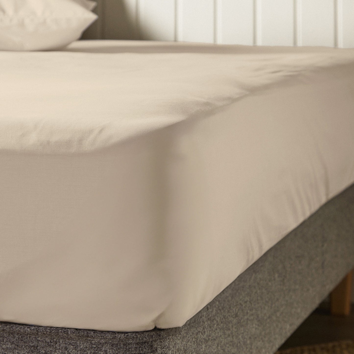 Ensemble de linge de lit en coton biologique Arinta - Amande