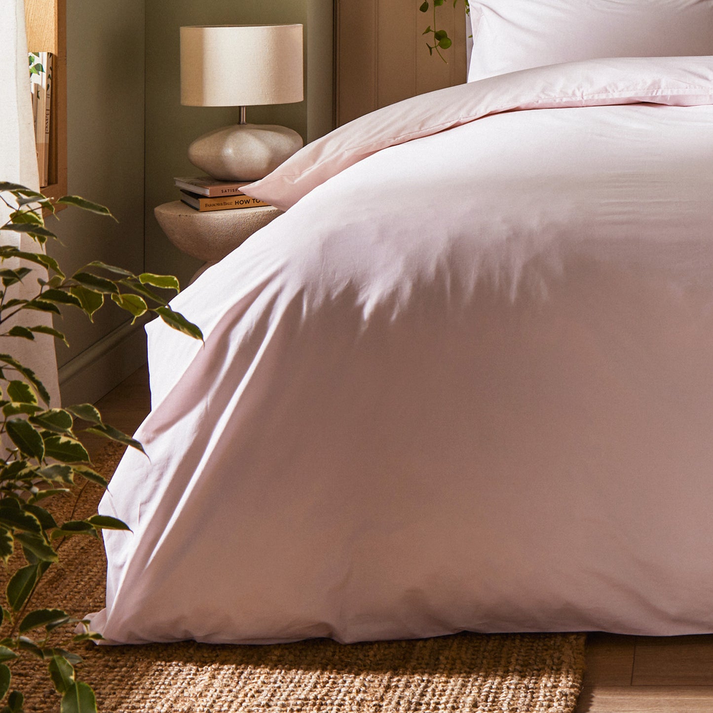 Lot de linge de maison en coton biologique Arinta - Guimauve