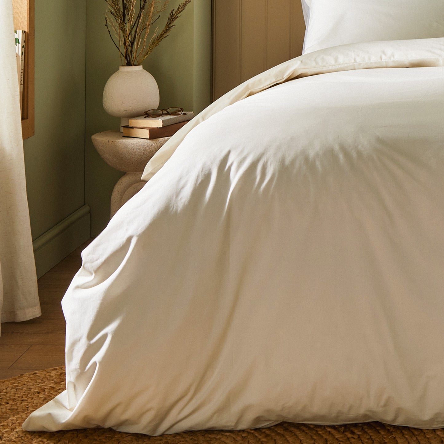 Lot de linge de maison en coton biologique Arinta - Vanille