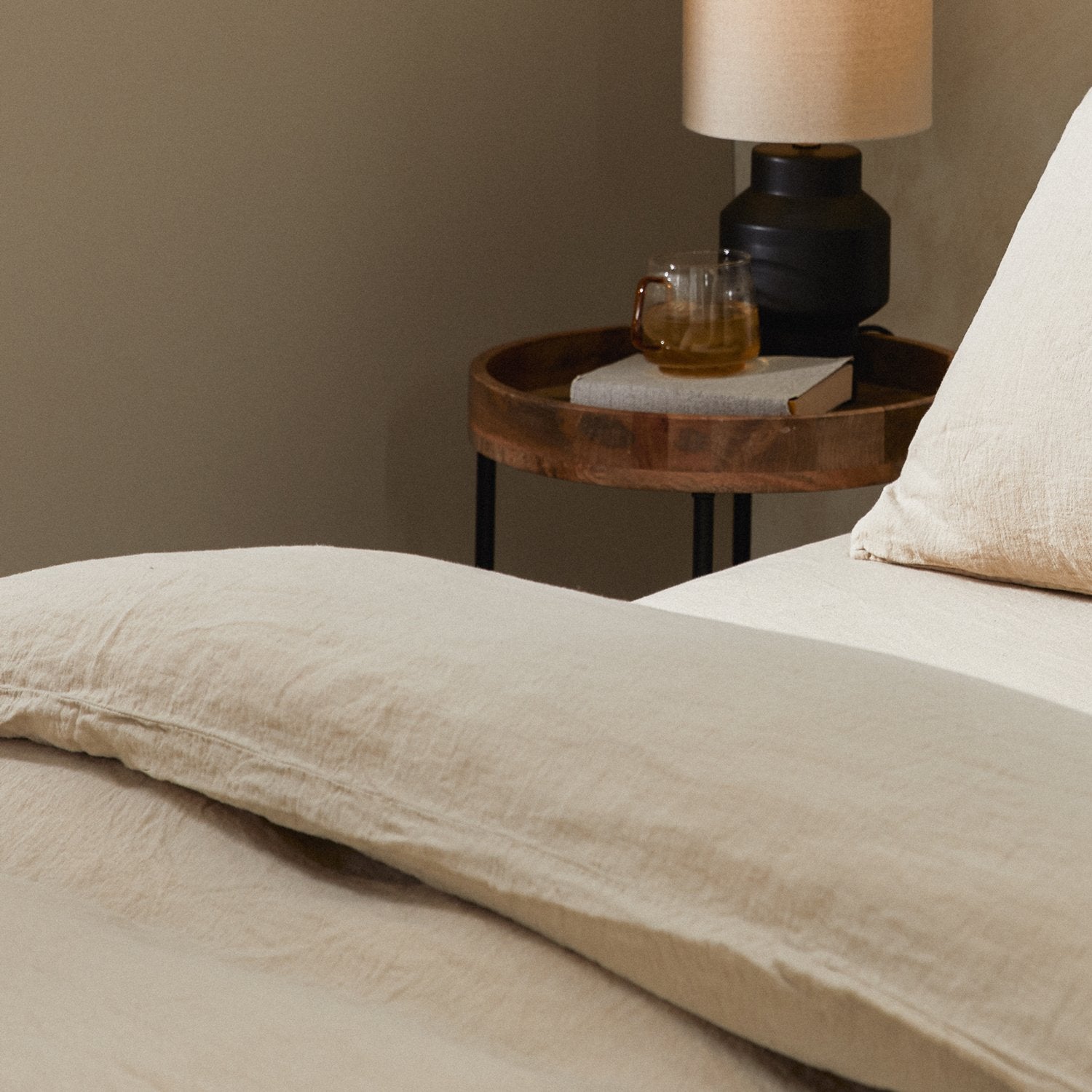 Product image of Mariana Linen Blend Duvet Cover - Sand by Woolroom – premium bed linen