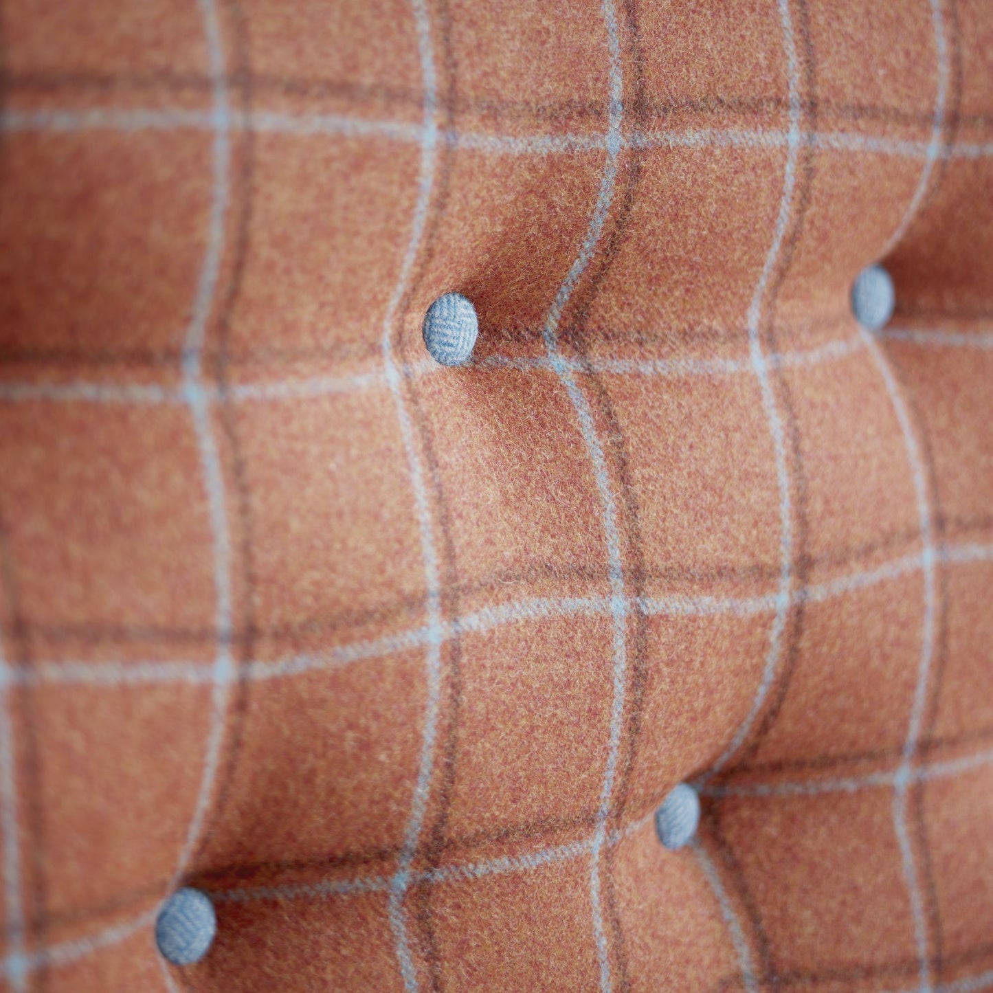 Close-up of Amelia Upholstered Bedstead by Woolroom – sustainable bedsteads