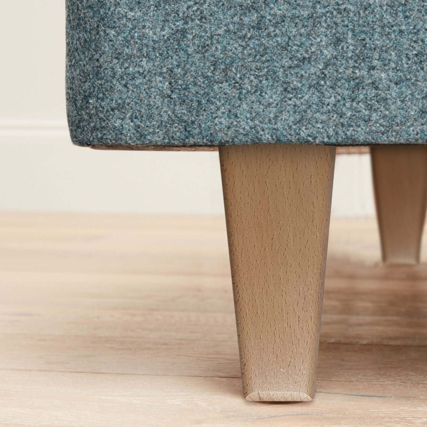 Audley Upholstered Divan On Legs - Dark Grey from Woolroom – natural divans for better sleep