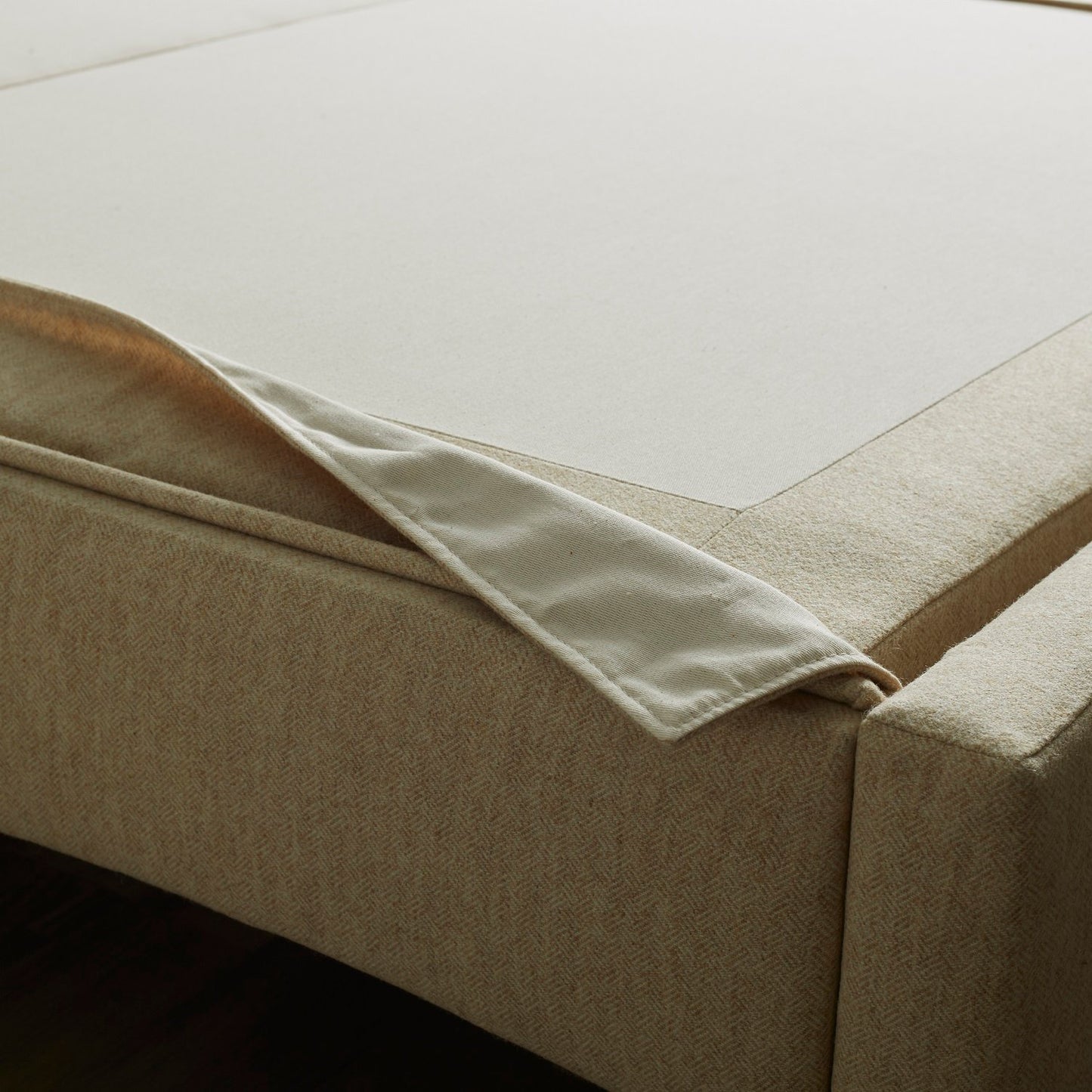 Sophia Upholstered Bedstead – natural bedsteads by Woolroom