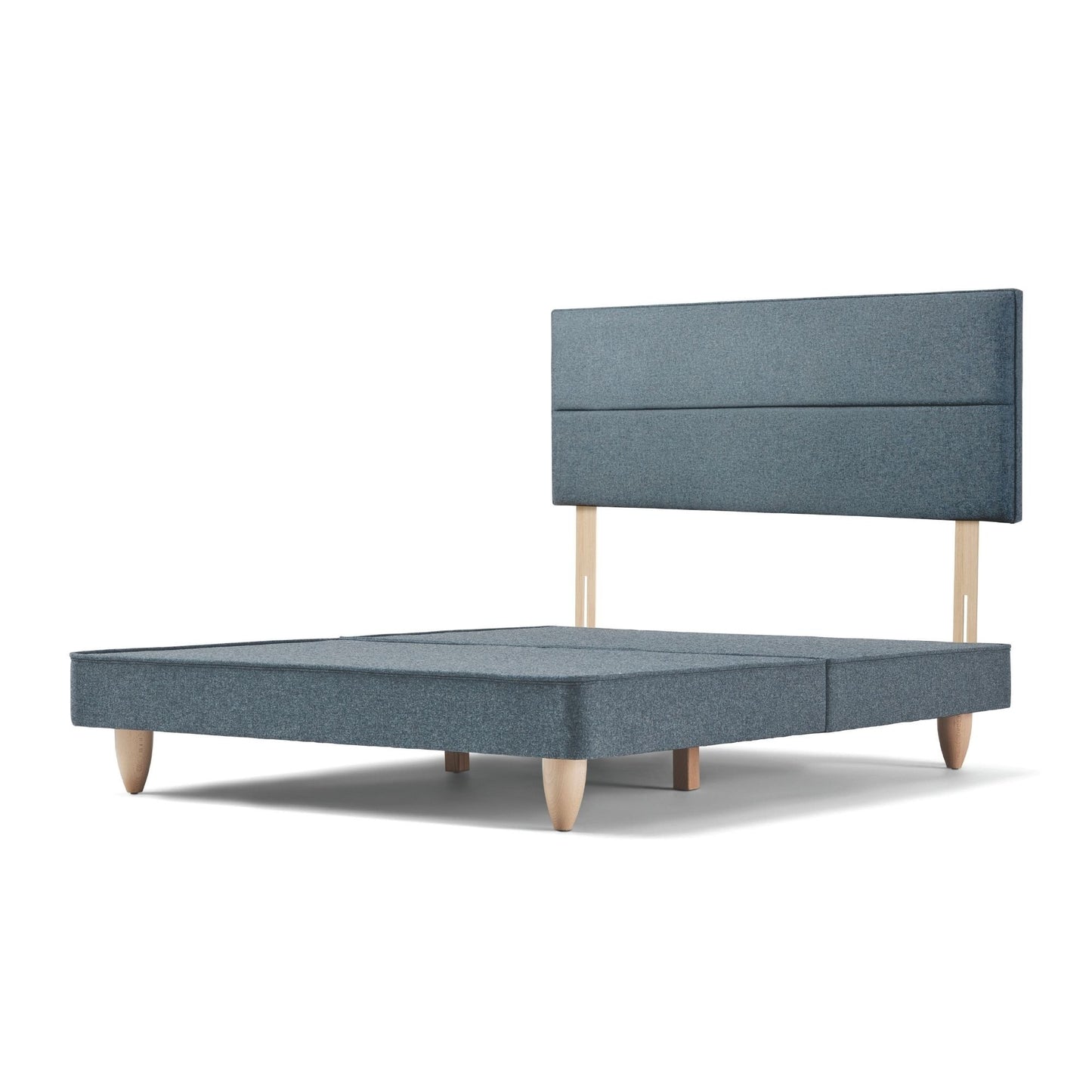 Shaw Strutted Headboard - Light Grey from Woolroom – natural headboards for better sleep