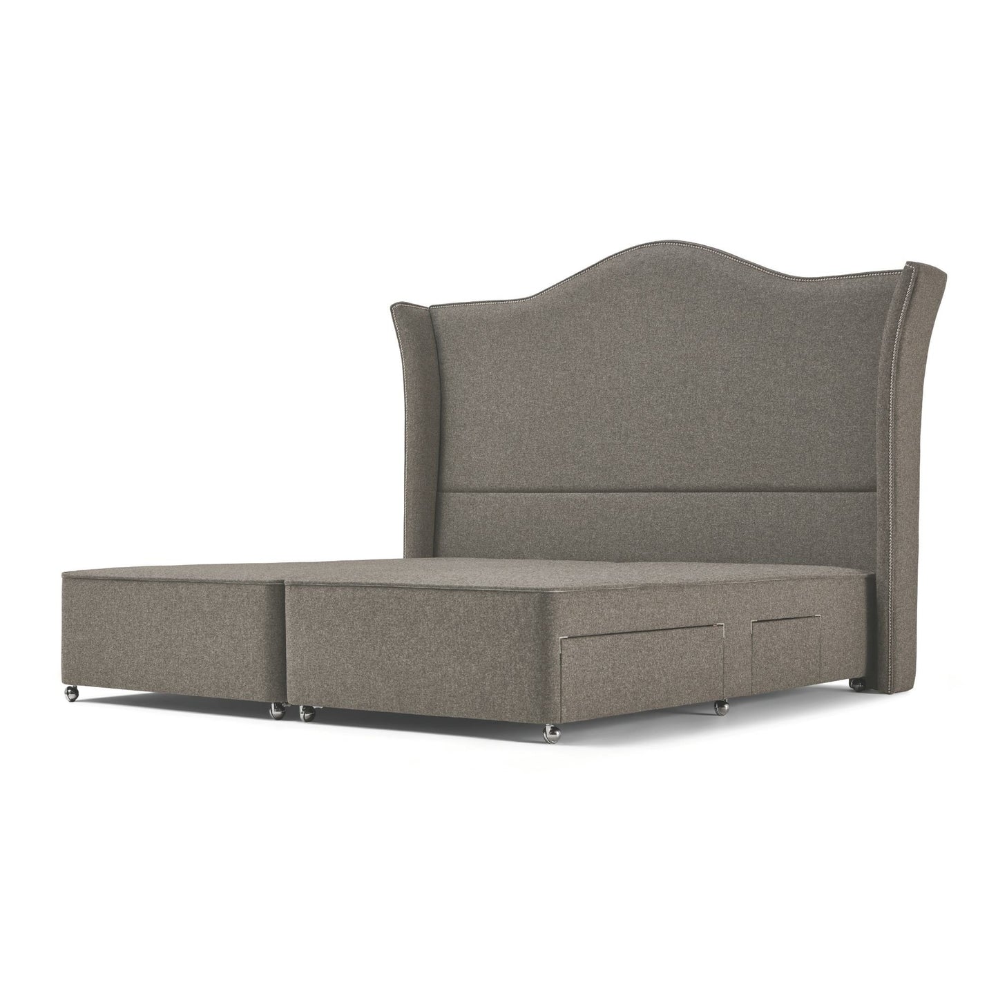 Stoneywell Floor Standing Headboard - Light Grey from Woolroom – natural headboards for better sleep