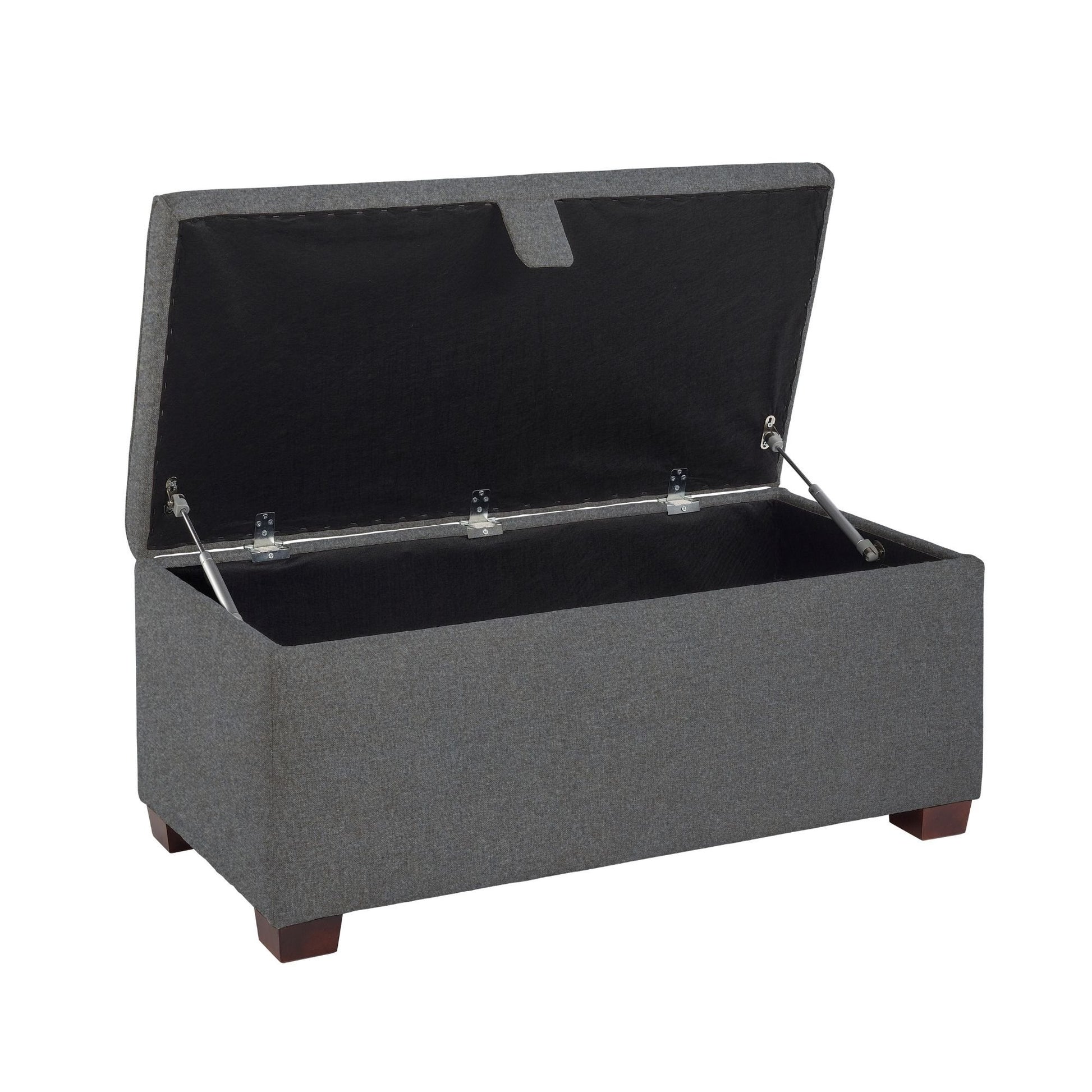 Ottoman Storage Box - Dark Grey from Woolroom – natural ottoman-storage for better sleep