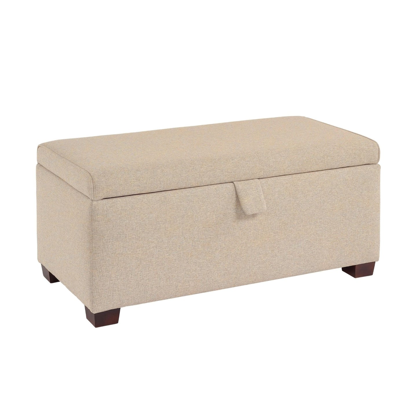 Woolroom Ottoman Storage Box - Walnut – crafted from natural materials for comfort