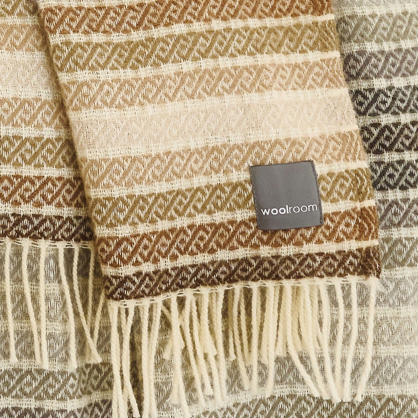 Woolroom Athena Wool Throw - Clay – crafted from natural materials for comfort