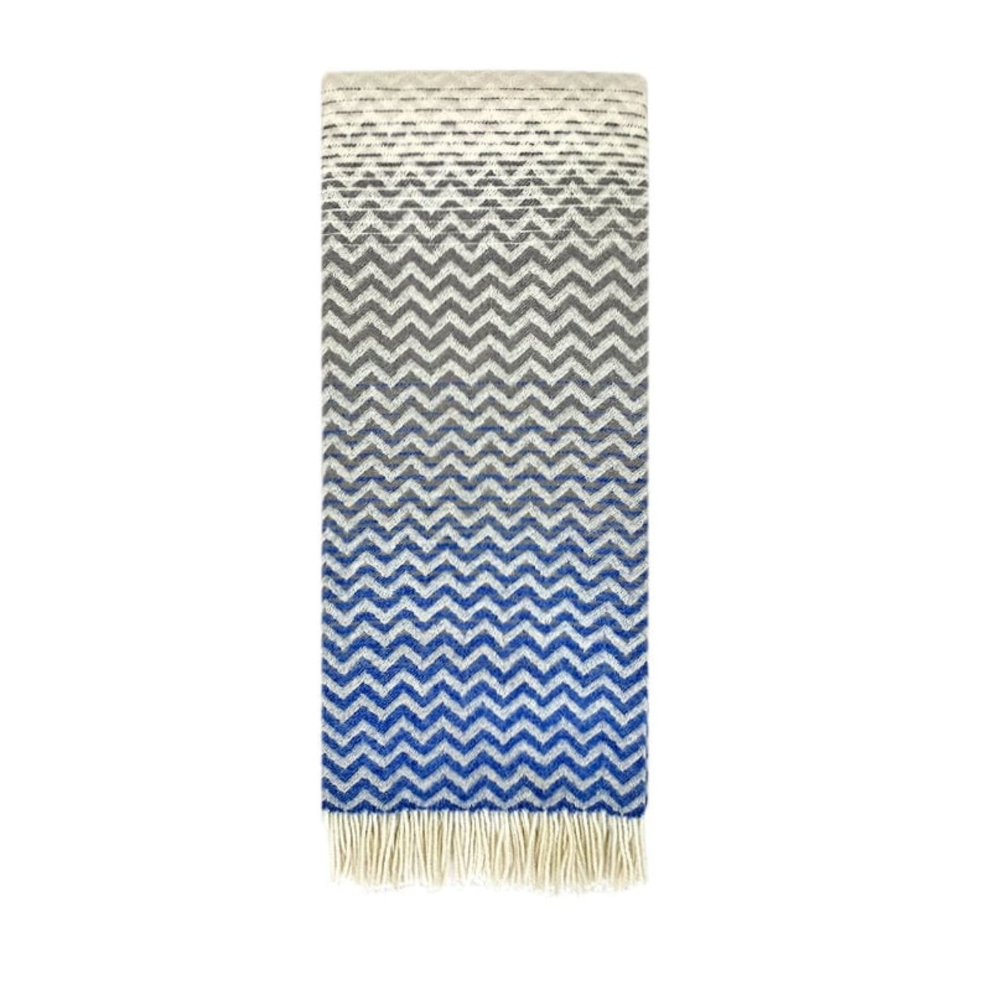 Product image of Woolroom Astrid Gradient Pure New Wool Throw - Blue by Woolroom – premium wool throws