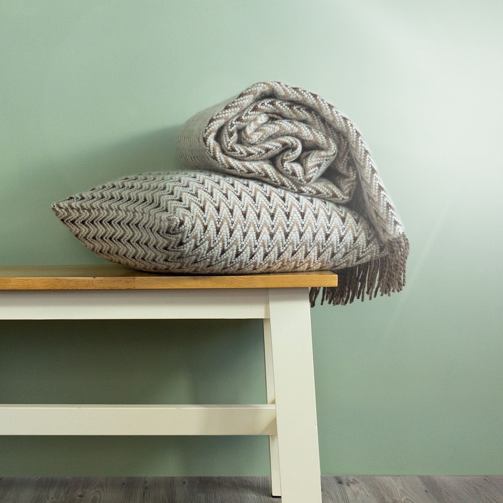 Product image of Shady Wave Wool Cushon Cover - Natural by Woolroom – premium wool cushions