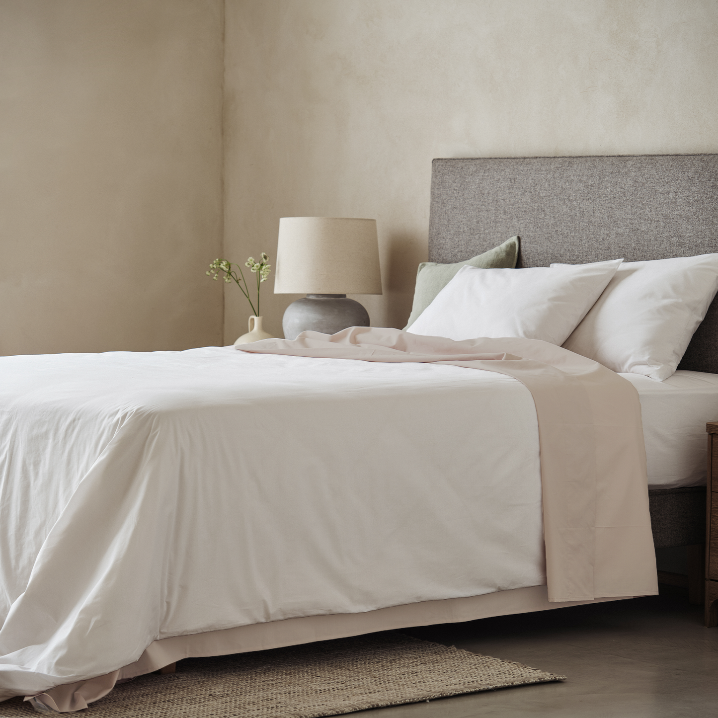 Arinta Organic Cotton Flat/Top Sheet - Almond