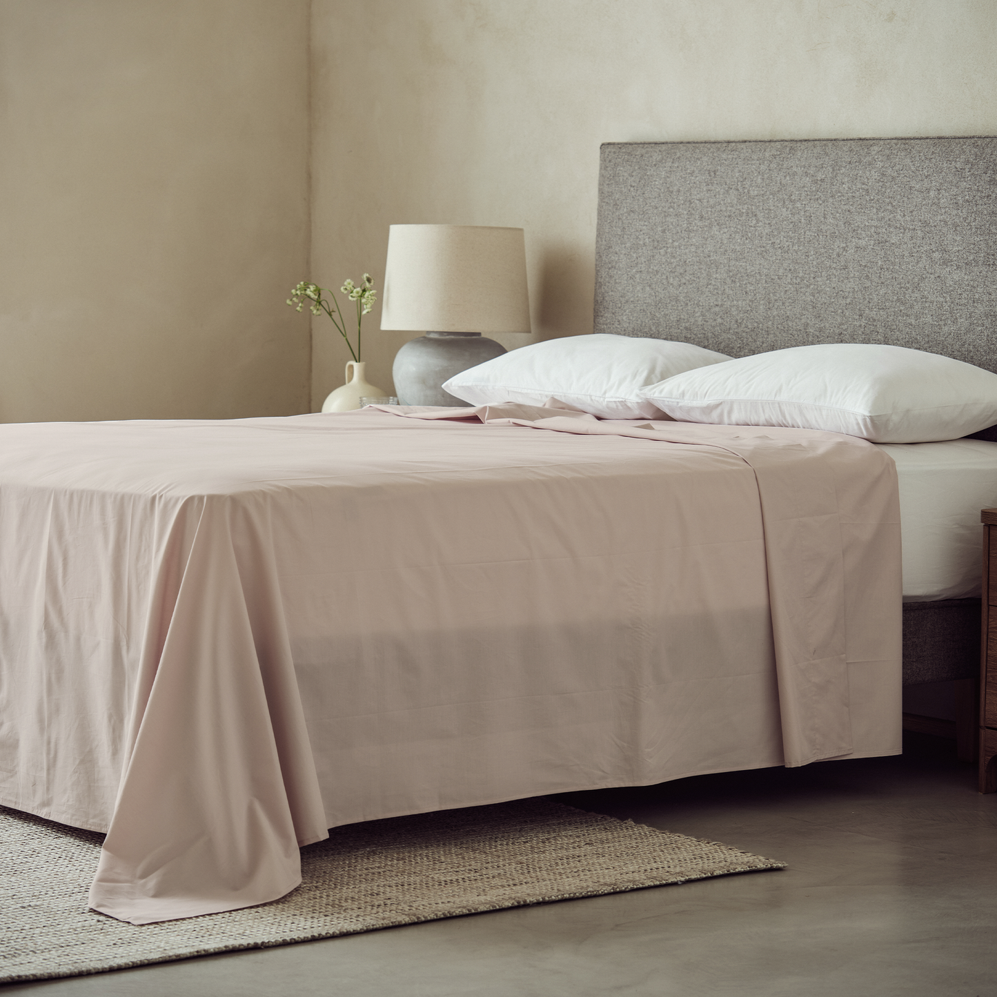Arinta Organic Cotton Flat/Top Sheet - Almond