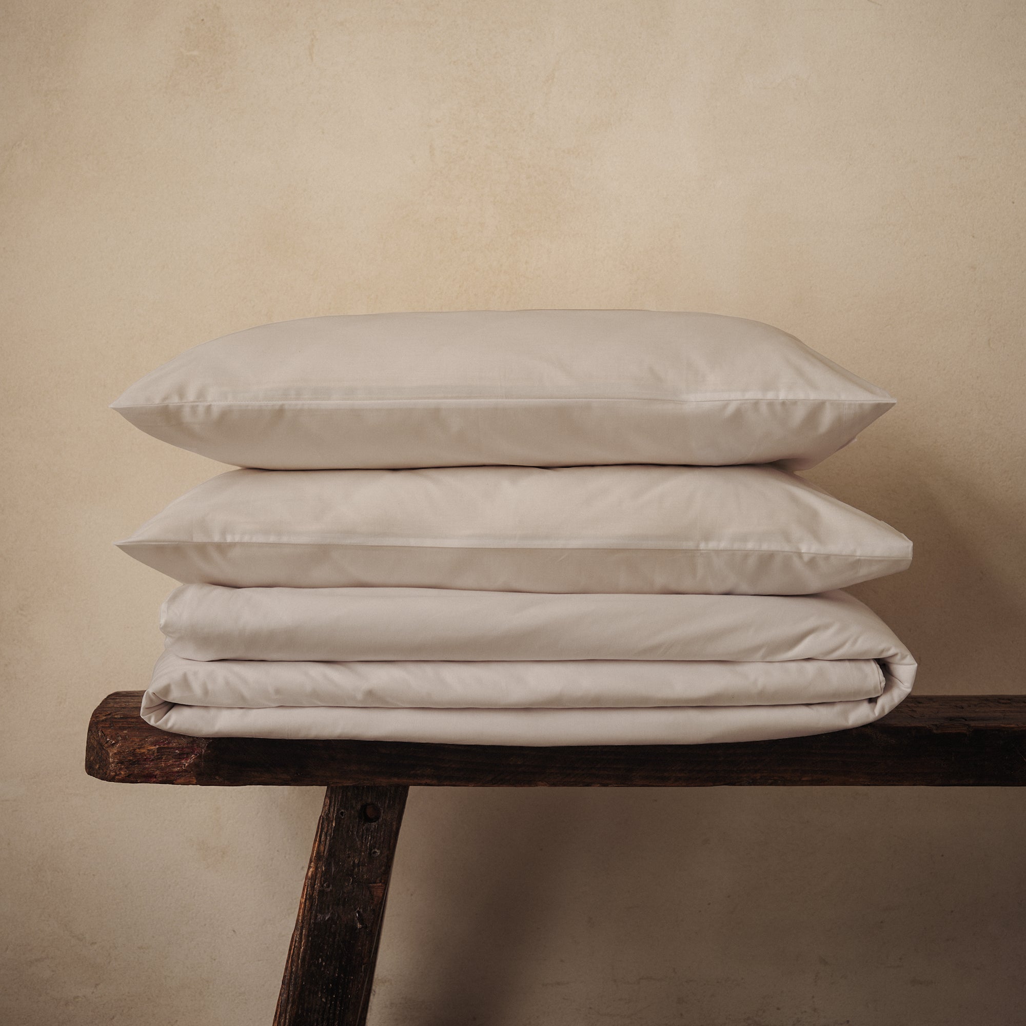 Arinta Organic Cotton Duvet Set - Almond