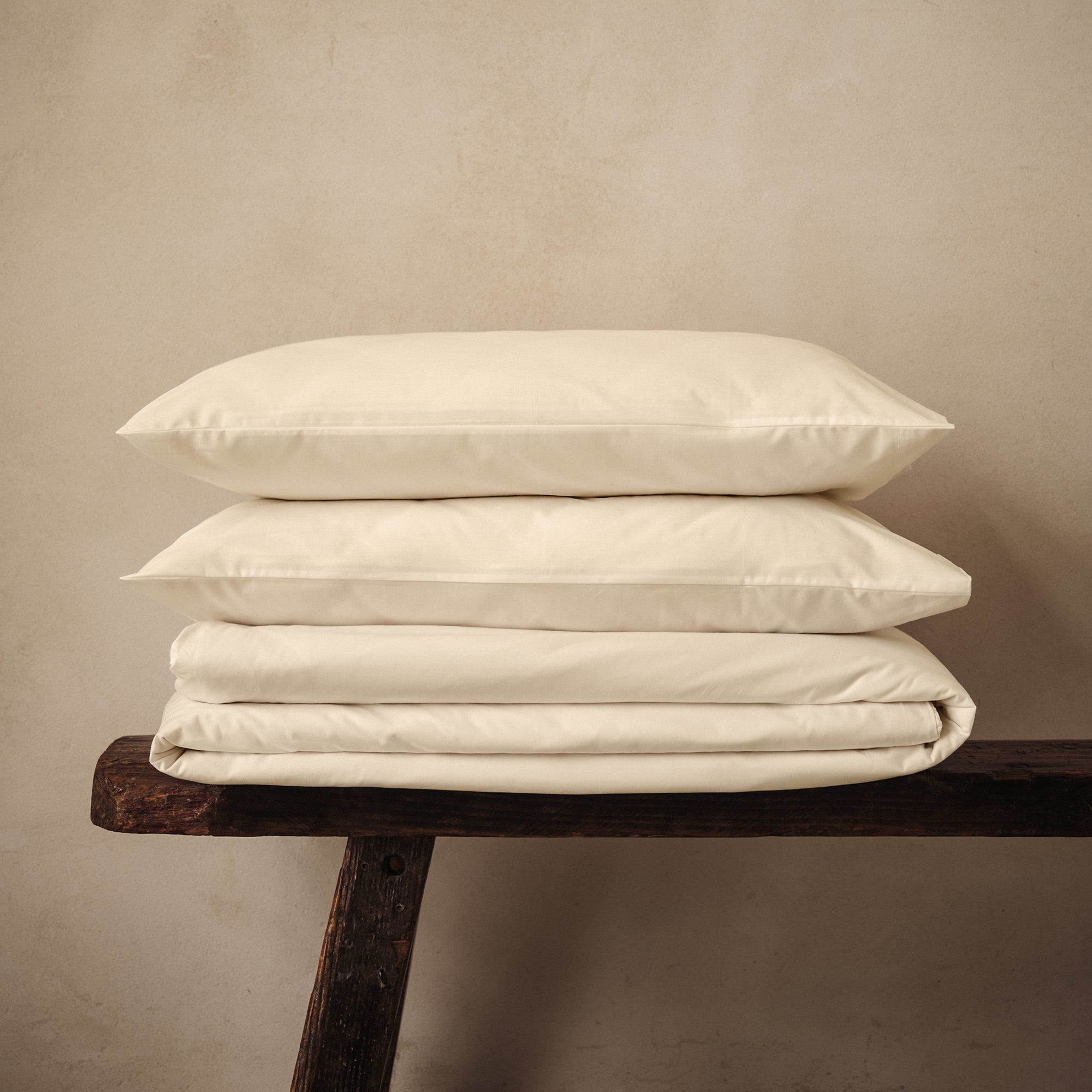 Arinta Organic Cotton Duvet Set - Vanilla