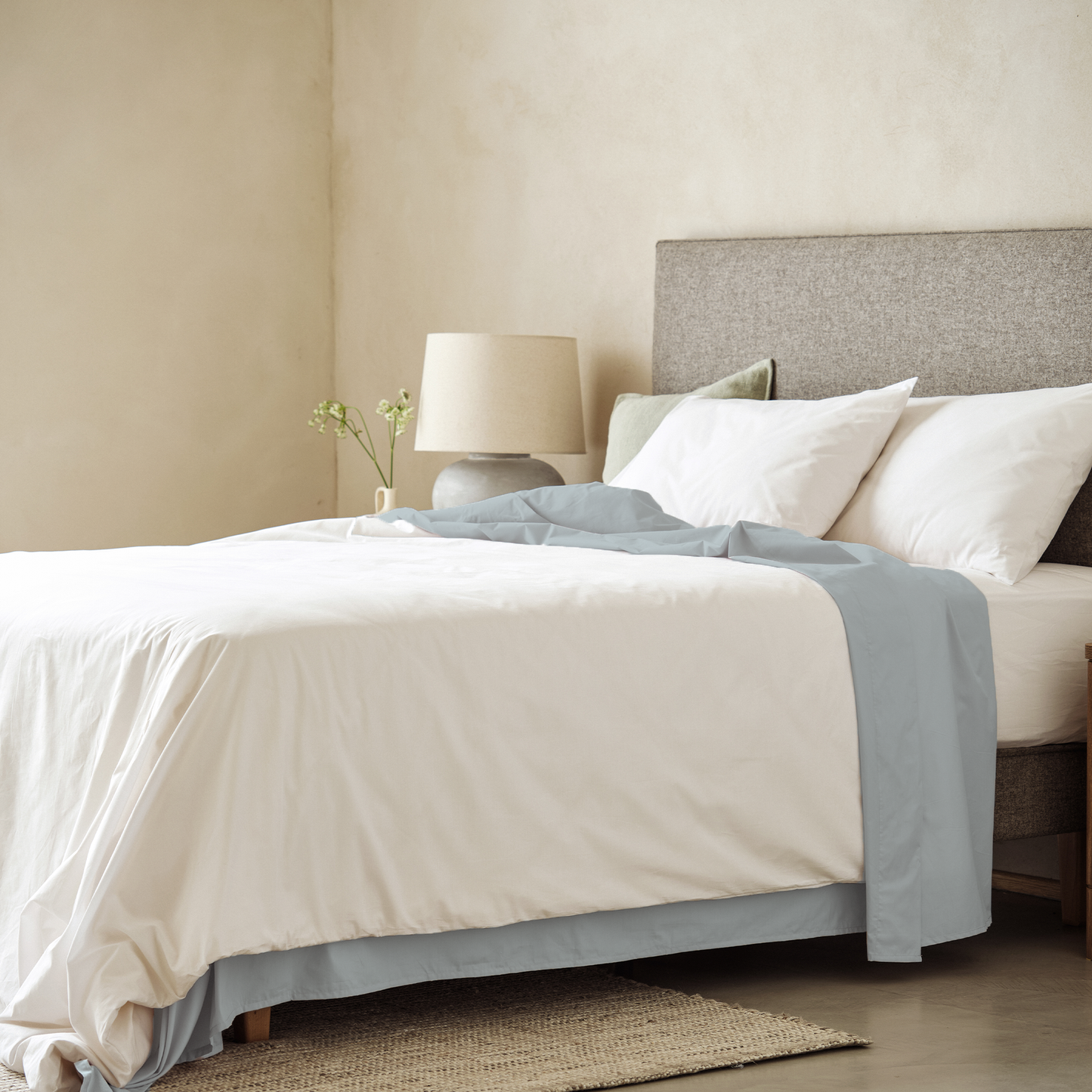 Arinta Organic Cotton Flat/Top Sheet - Earl Grey