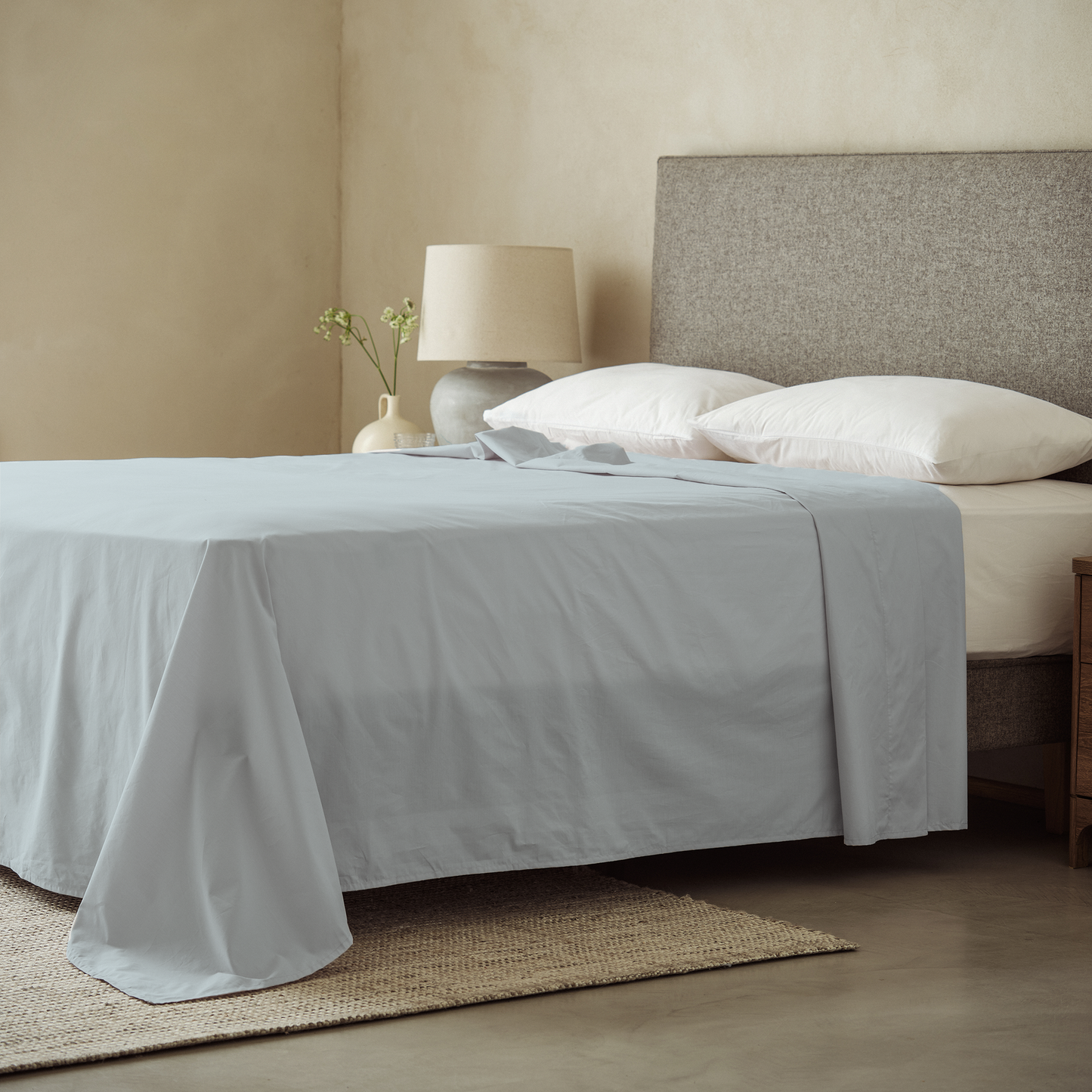 Arinta Organic Cotton Flat/Top Sheet - Earl Grey