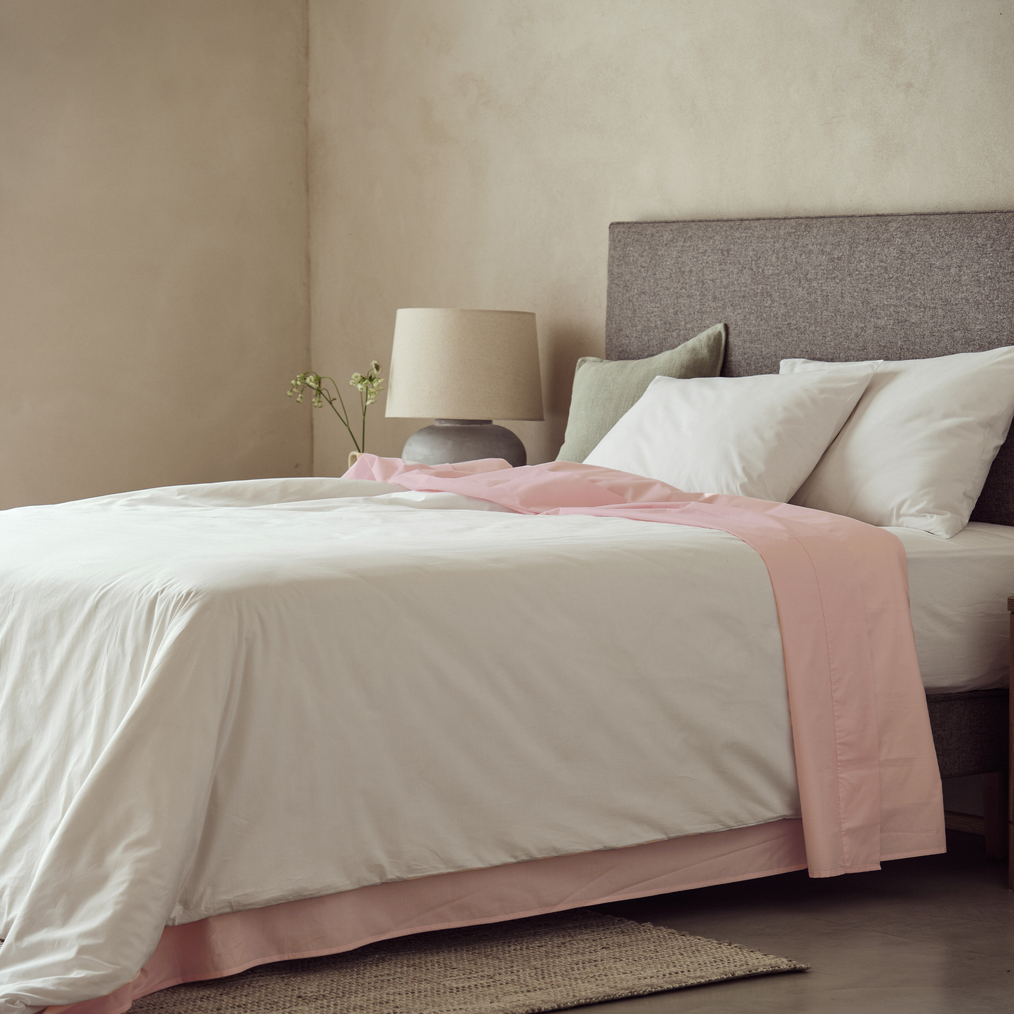 Arinta Organic Cotton Flat/Top Sheet - Marshmallow
