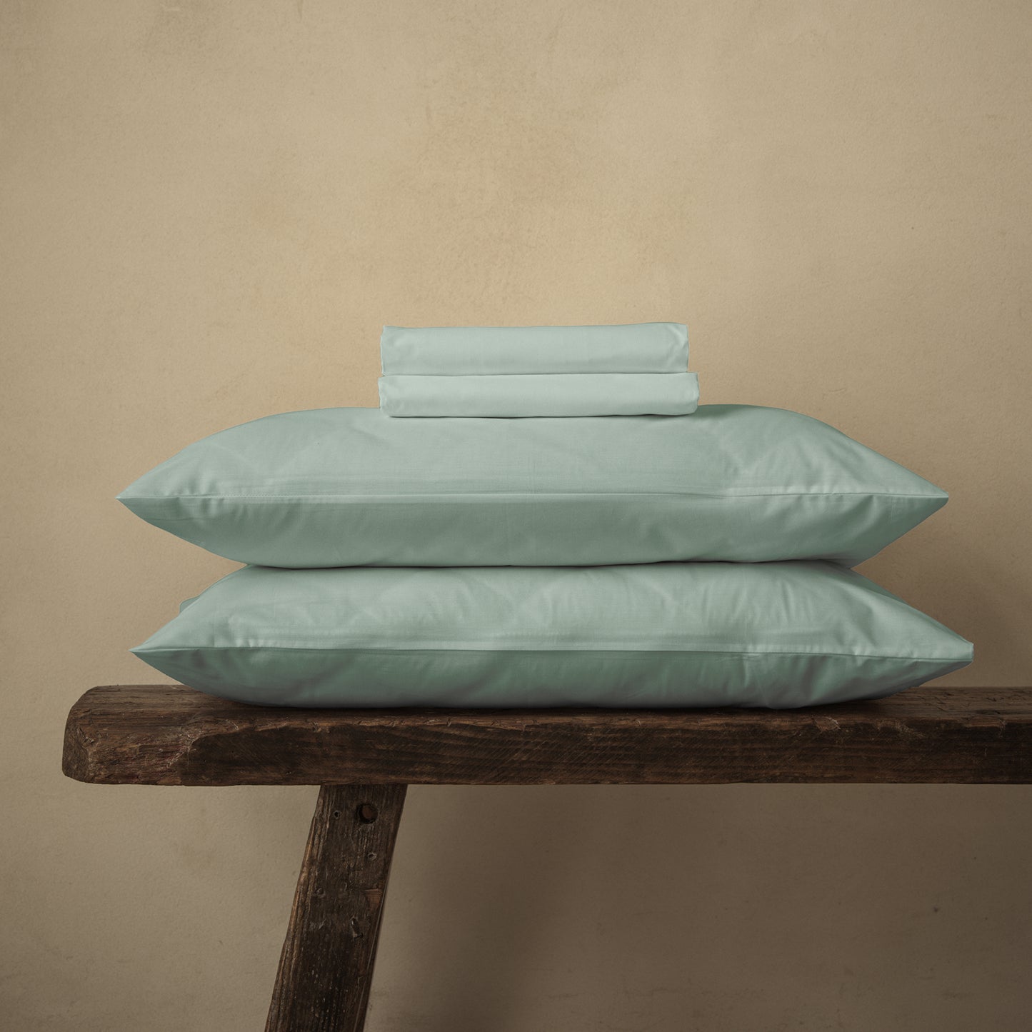 Parure de draps en coton biologique Arinta - Pistache