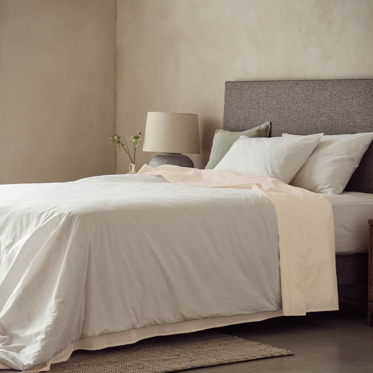 Arinta Organic Cotton Flat/Top Sheet - Vanilla