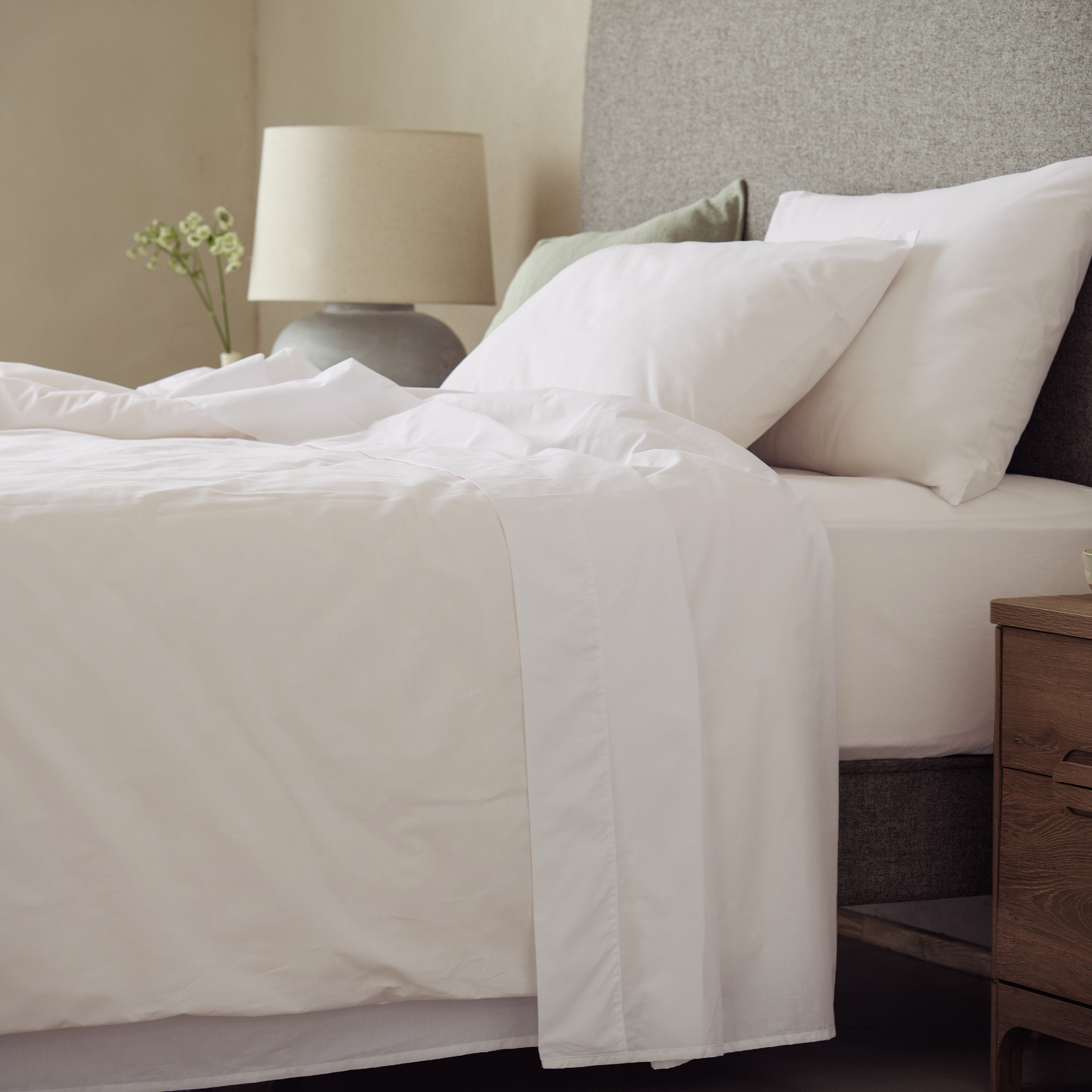 Arinta Organic Cotton Flat Sheet - White