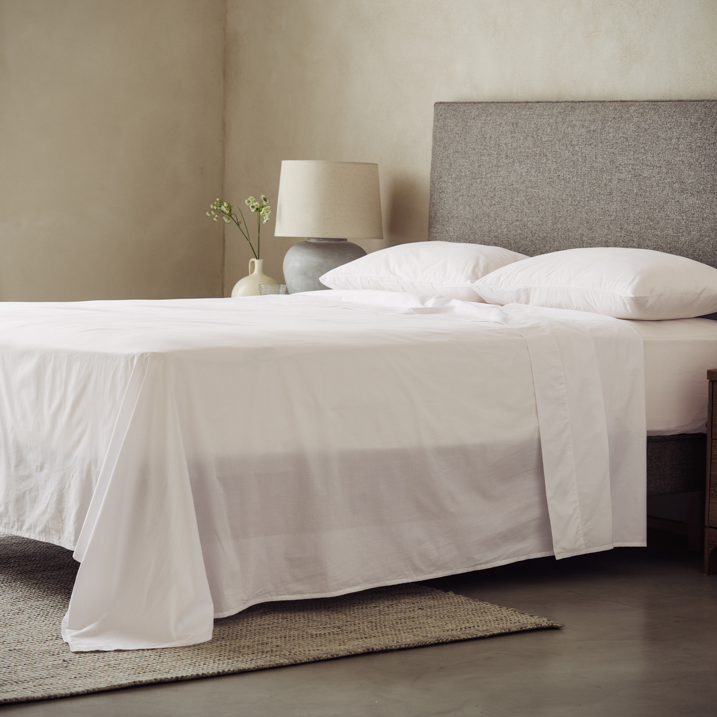 Arinta Organic Cotton Flat/Top Sheet - White