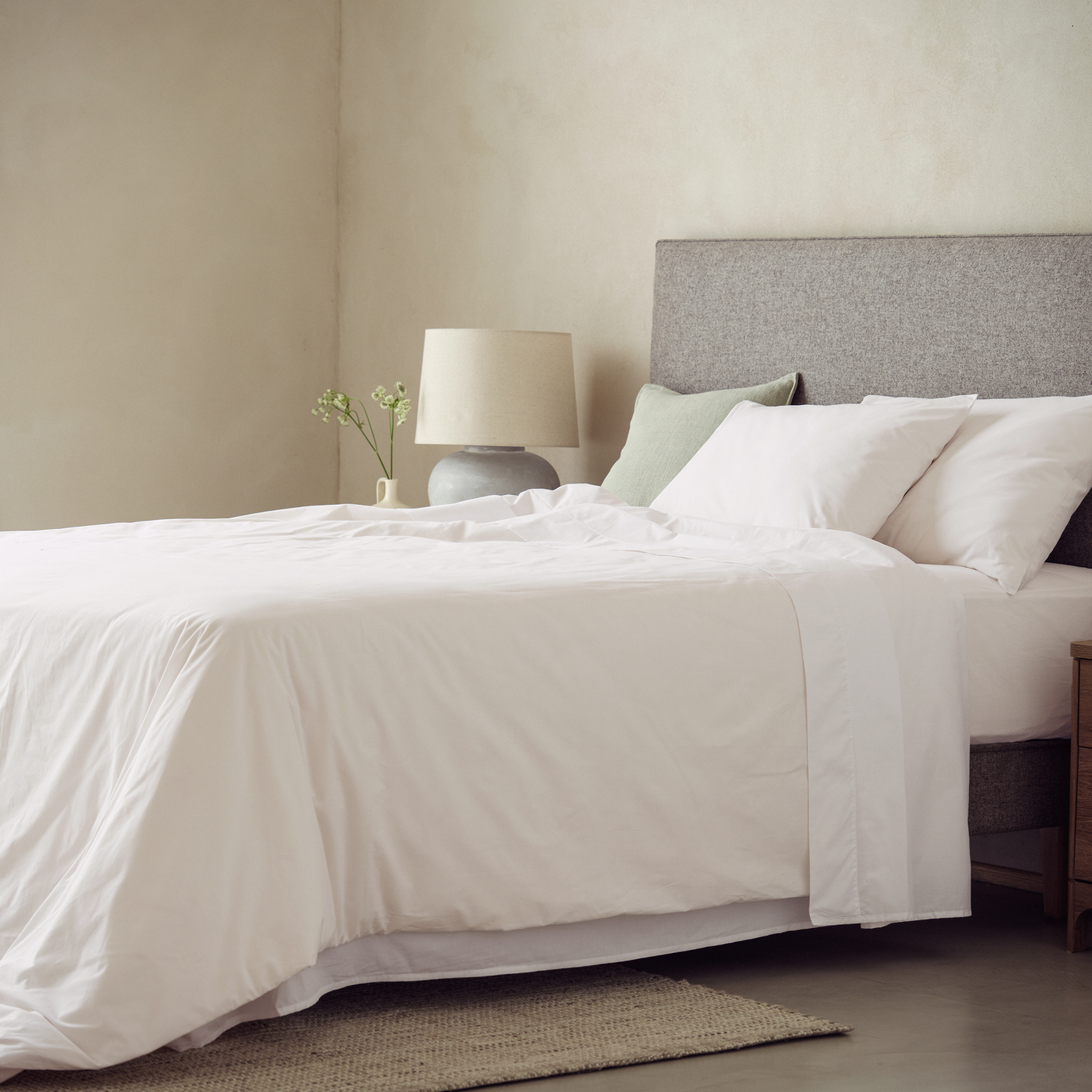 Arinta Organic Cotton Flat/Top Sheet - White