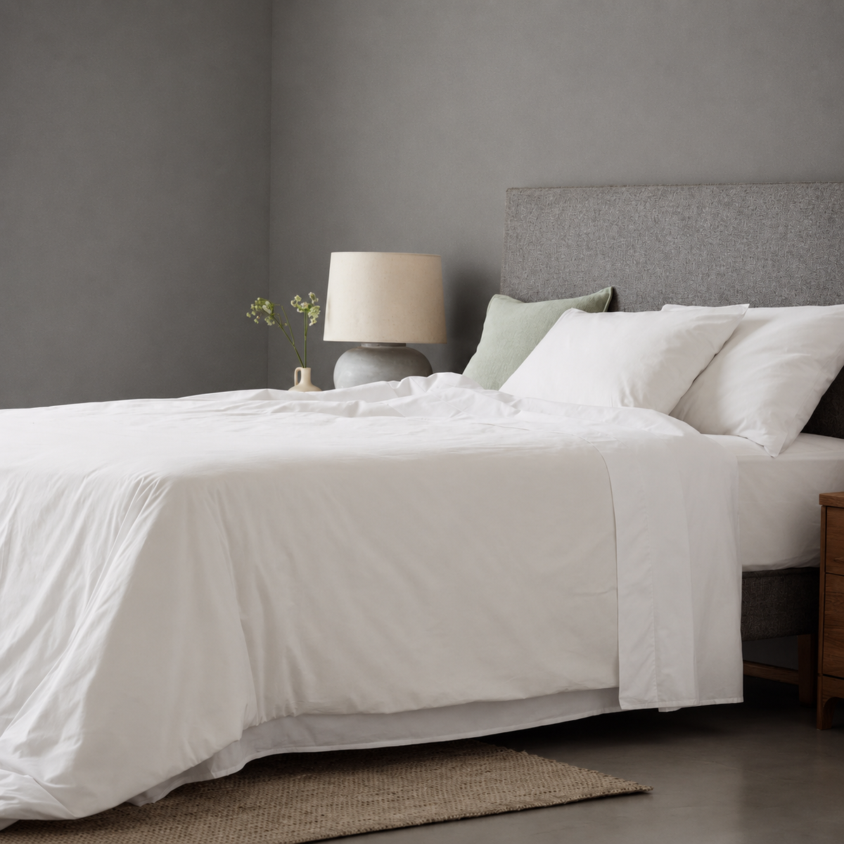 Arinta Organic Cotton Flat Sheet - White