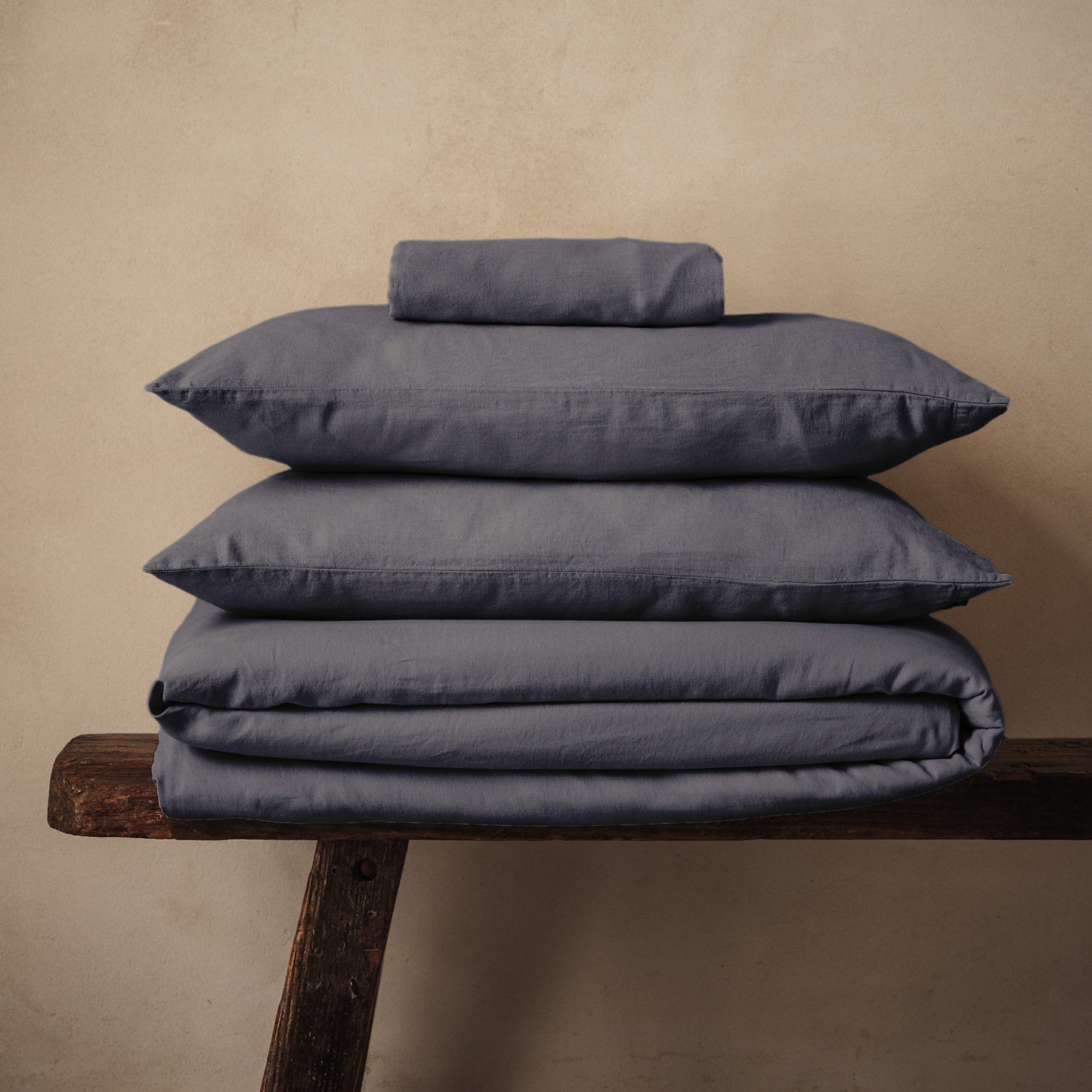 Mariana Linen Blend Set - Charcoal