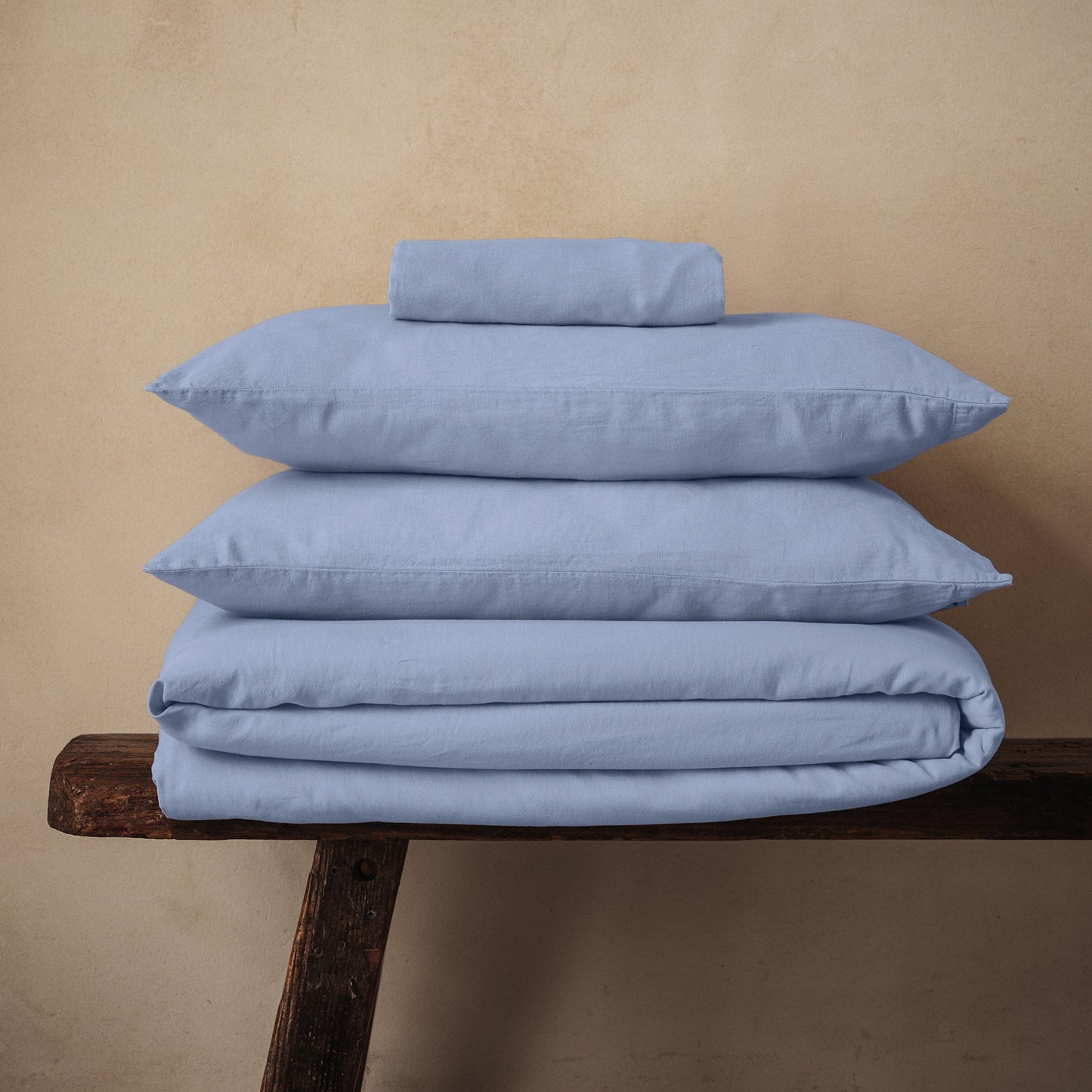 Mariana Linen Blend Set - Cornflower