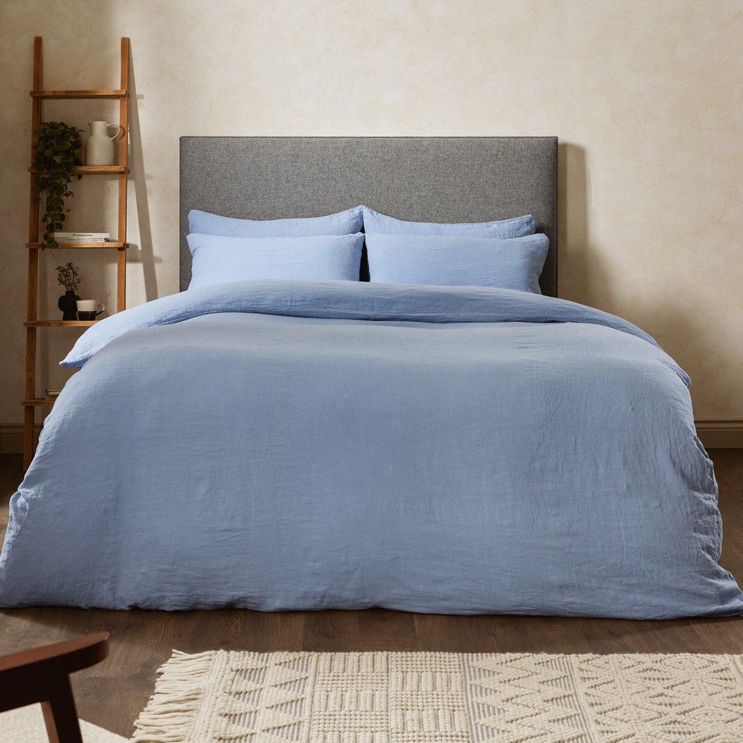 Mariana Linen Blend Set - Cornflower