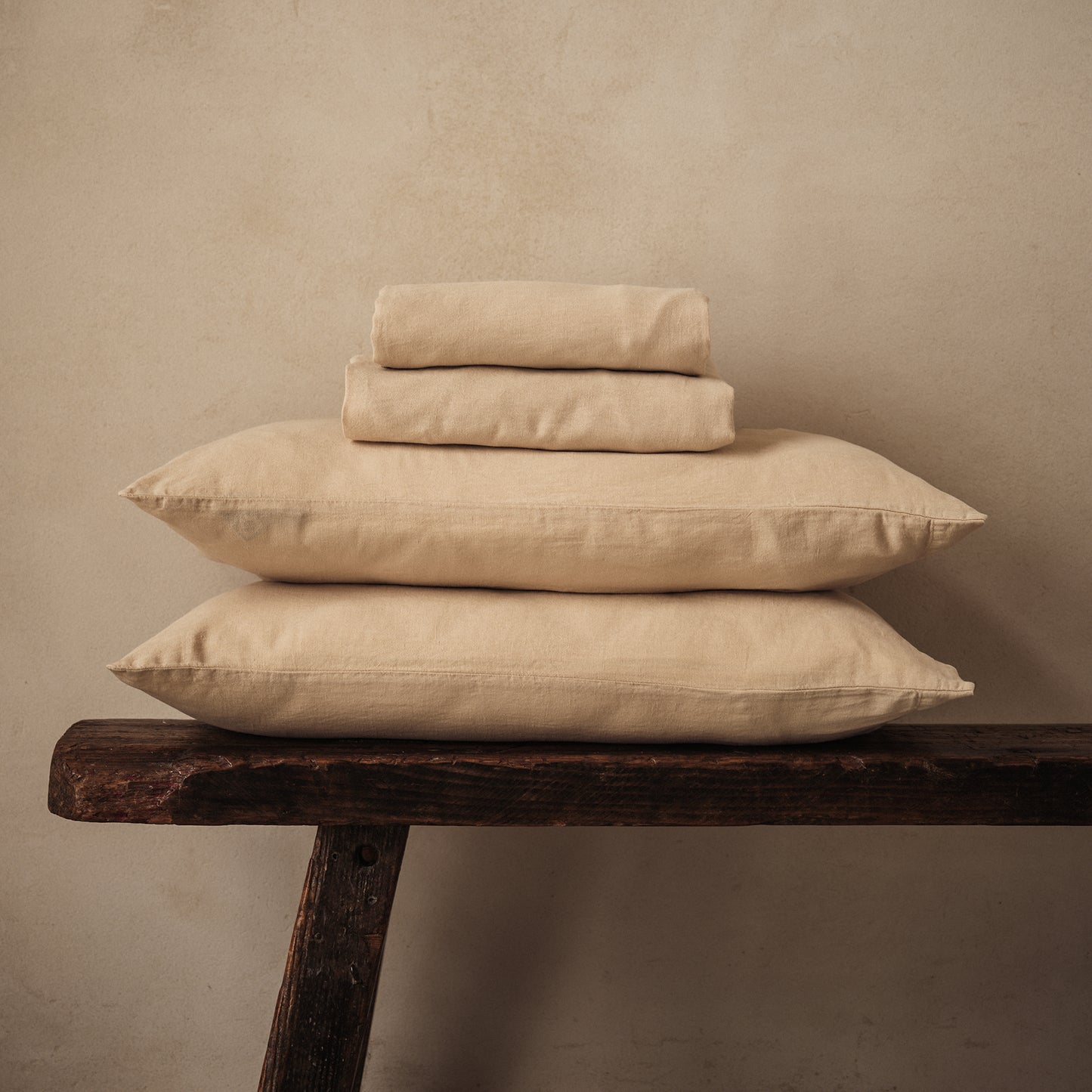 Mariana Linen Blend Sheet Set - Sand