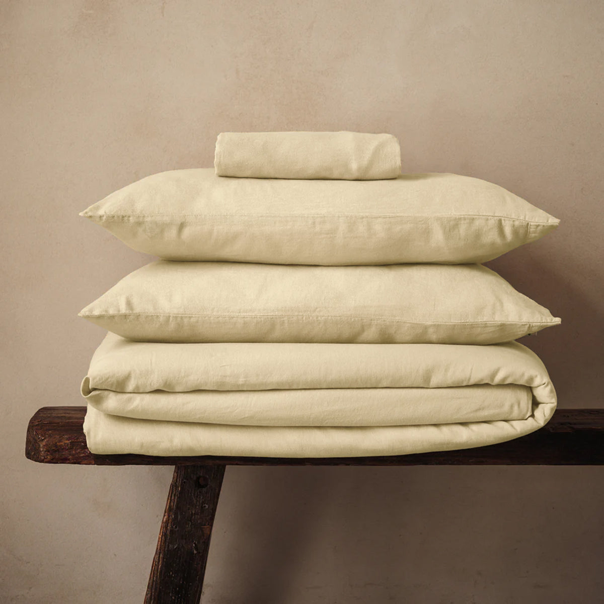 Mariana Linen Blend Set - Ivory