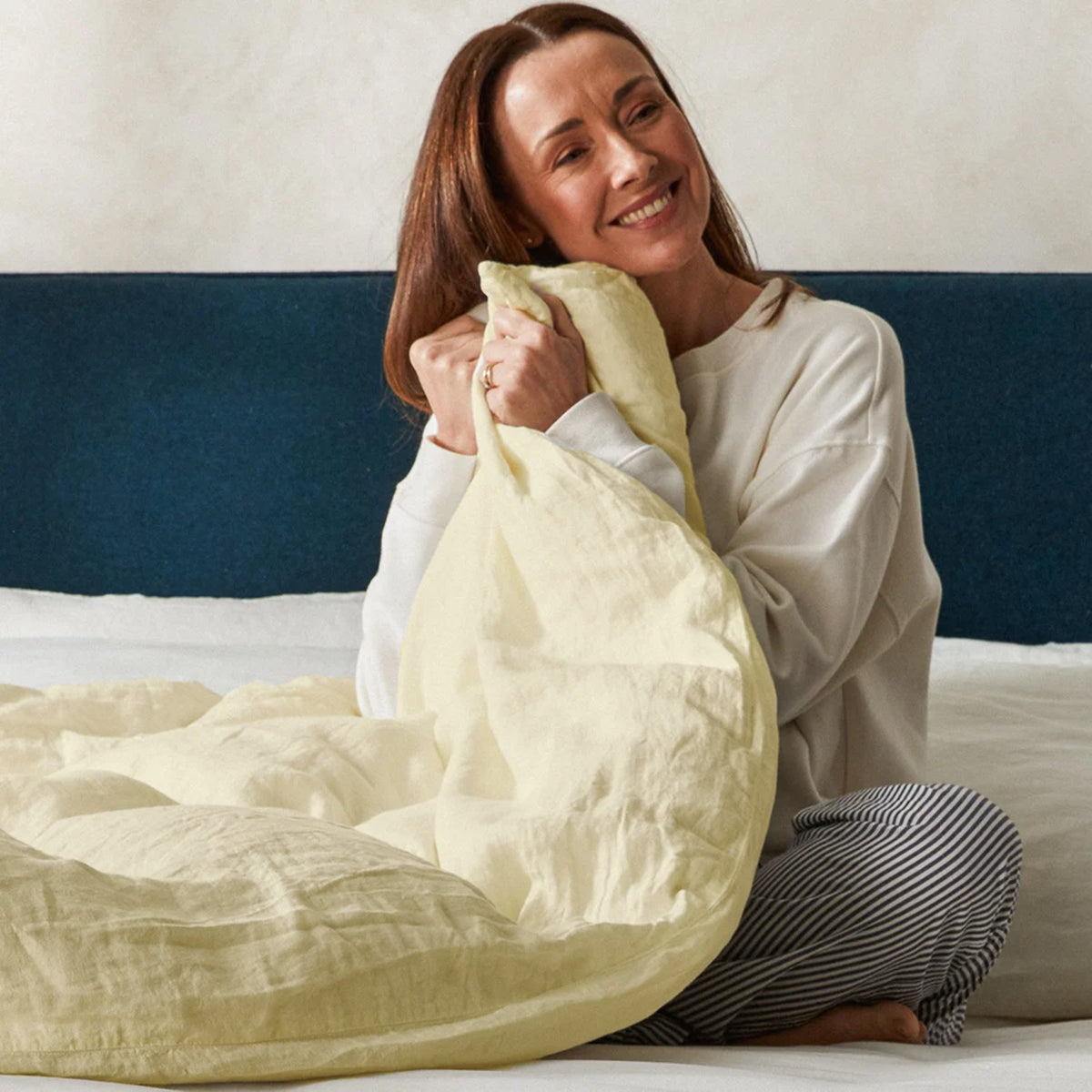 Mariana Linen Blend Set - Ivory