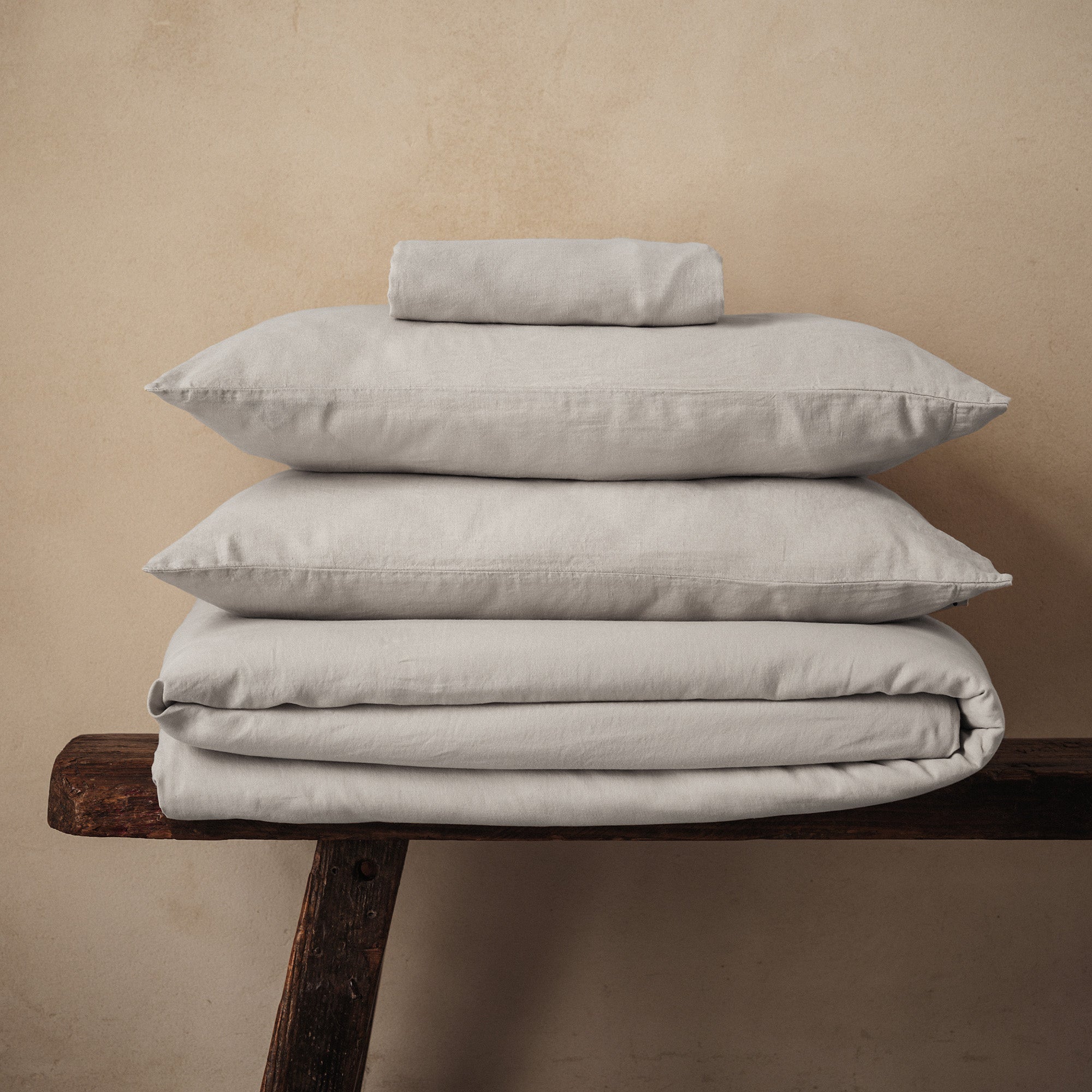 Mariana Linen Blend Set - Pebble