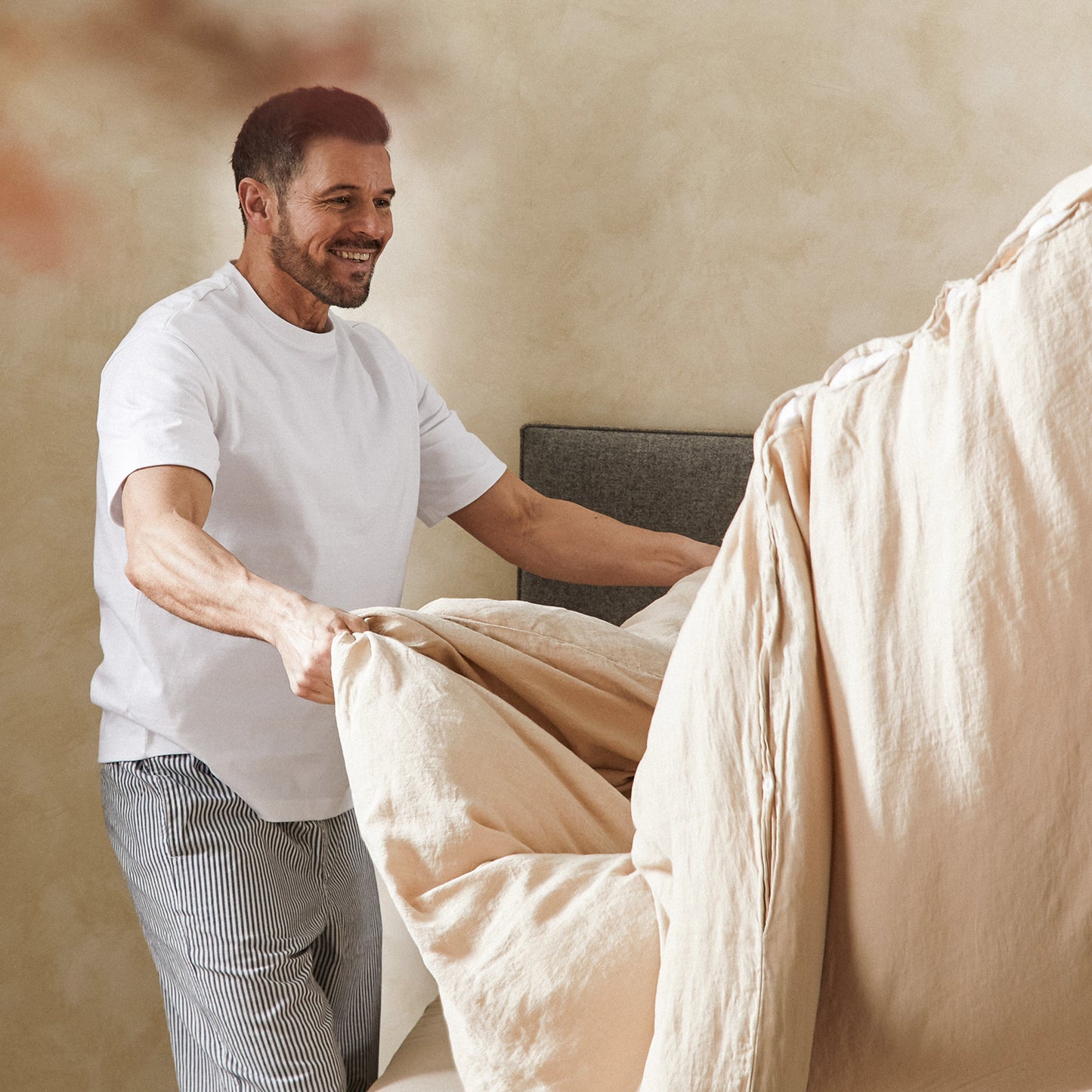 Mariana Linen Blend Set - Sand