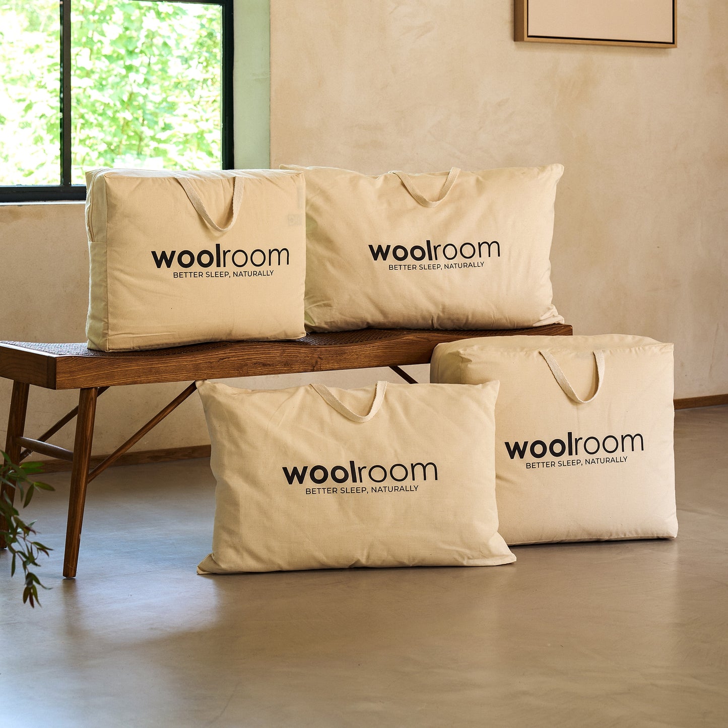 Parure de lit classique en laine - Légère