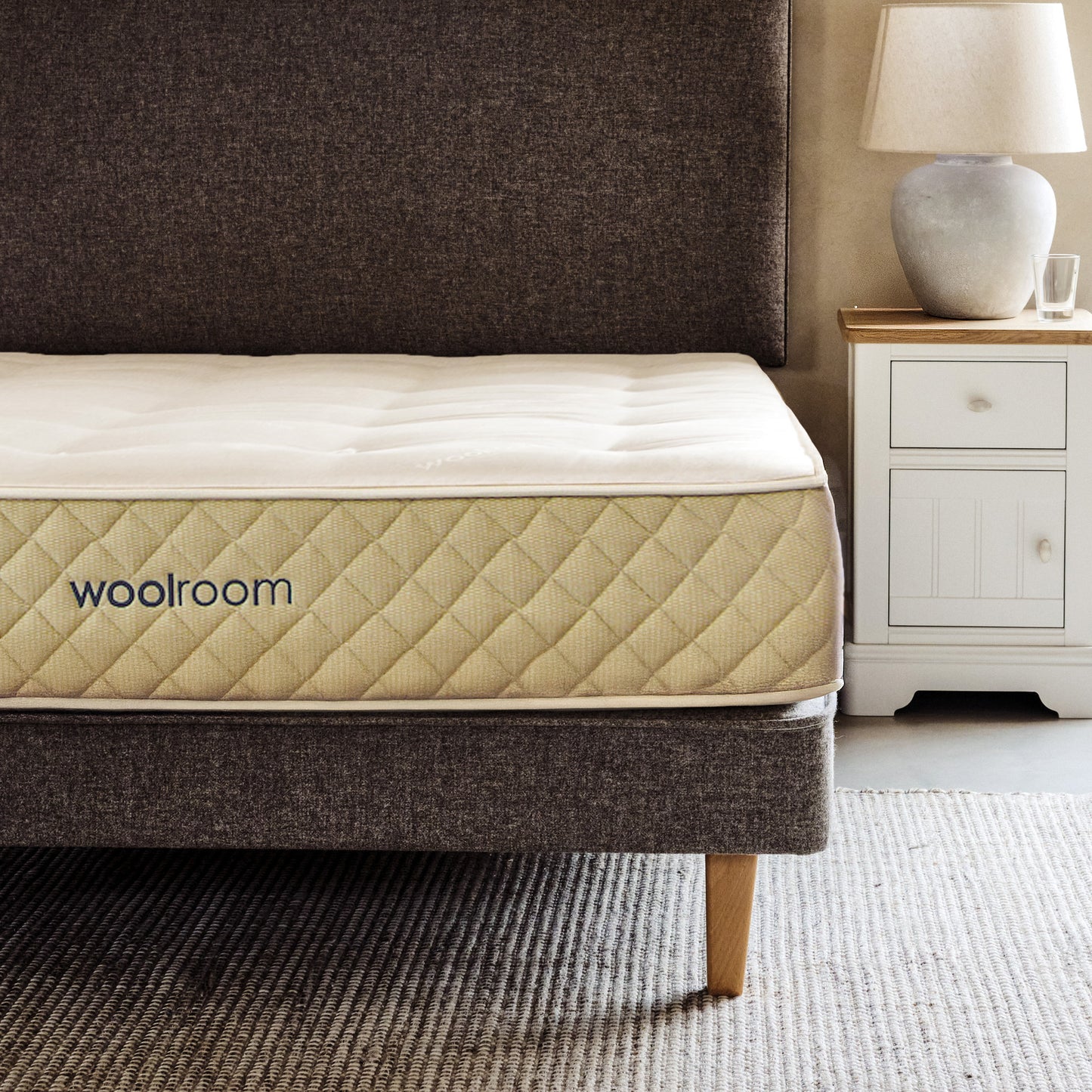 Matelas hybride en latex et laine