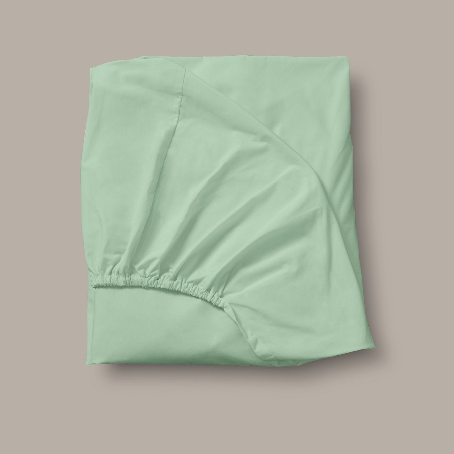 Product image of Arinta Organic Cotton Fitted Sheet - Pistachio by Woolroom – premium bed linen