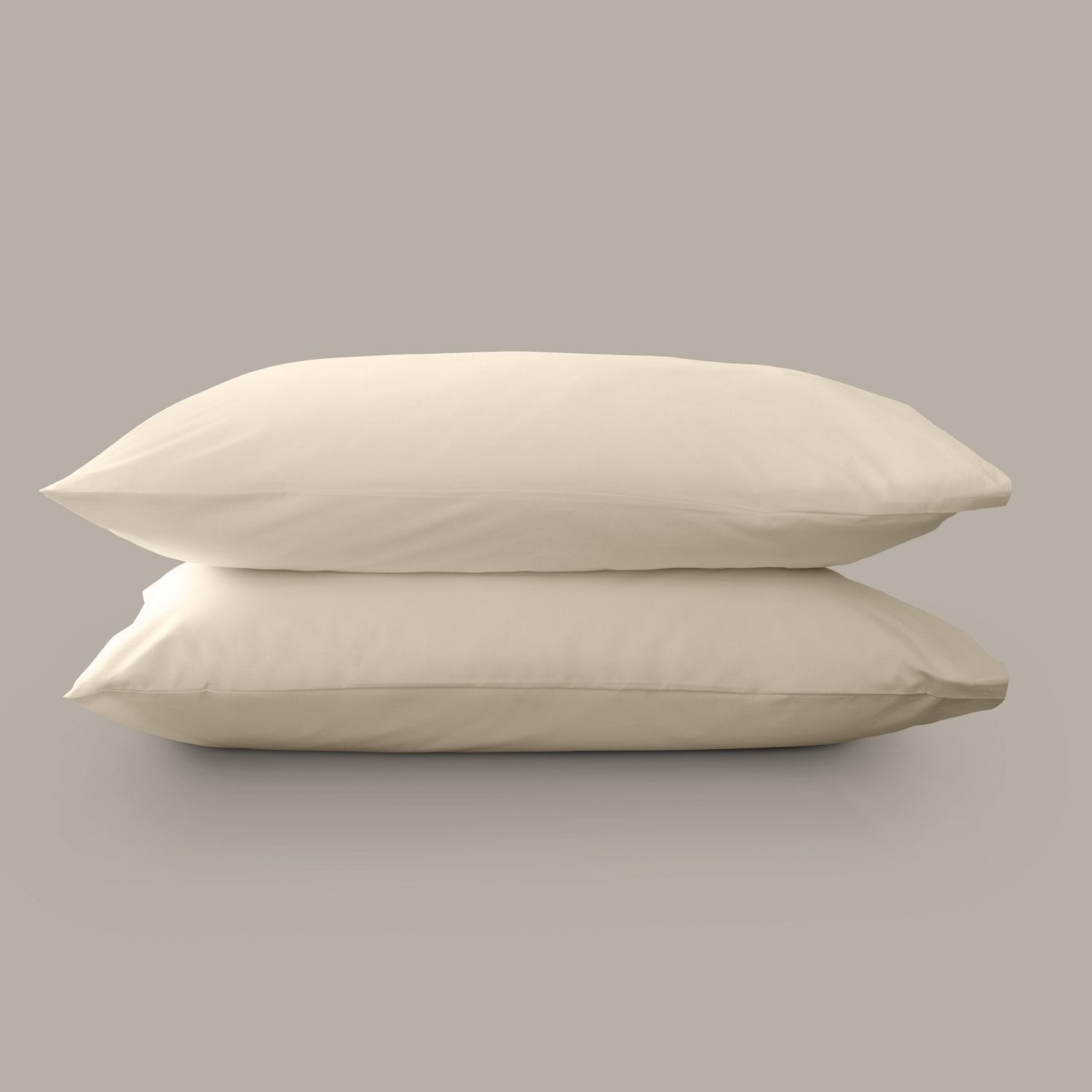 Product image of Arinta Organic Cotton Pillow Case - Almond by Woolroom – premium bed linen