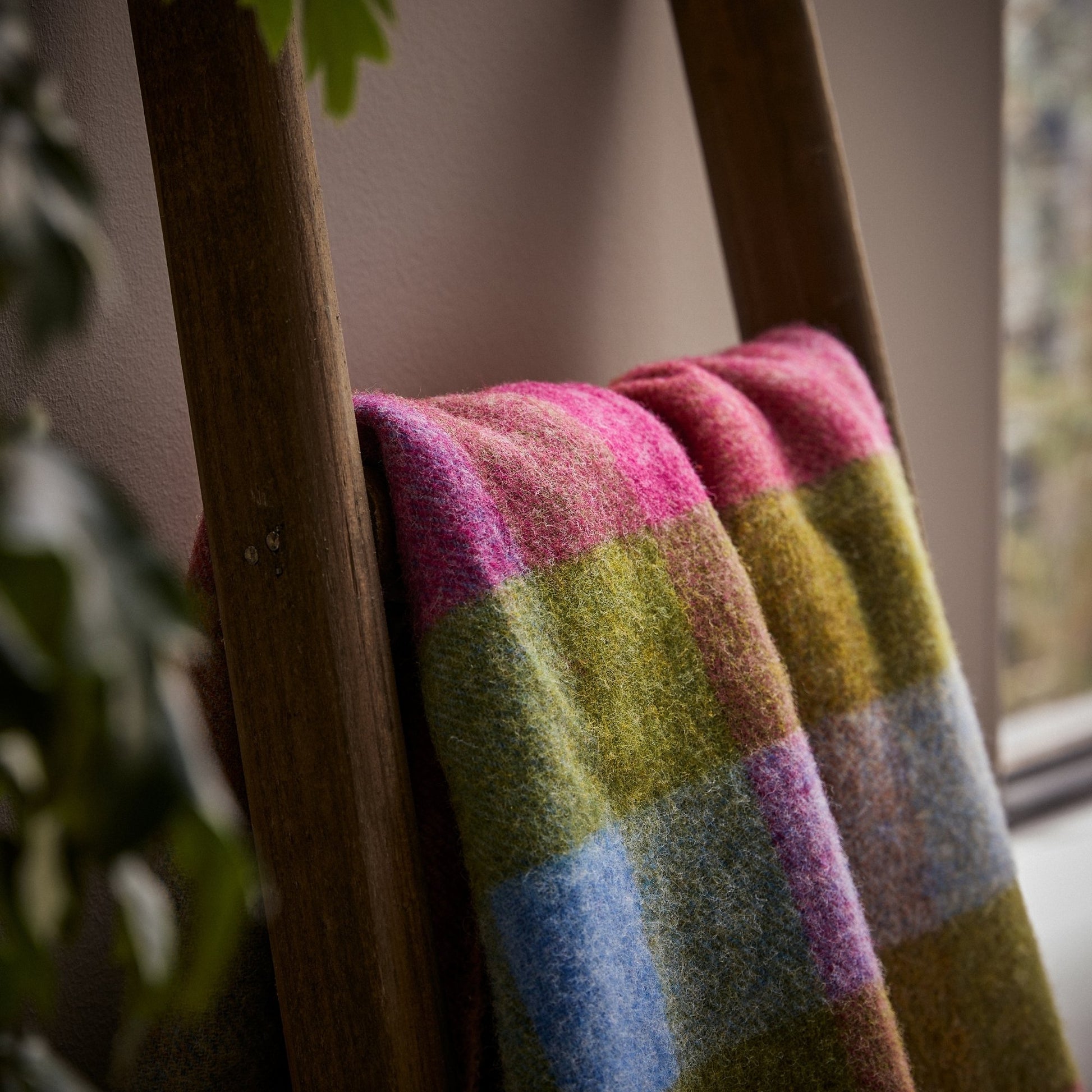 Product image of Harlequin Shetland Wool Throw - Sunshine by Woolroom – premium wool throws