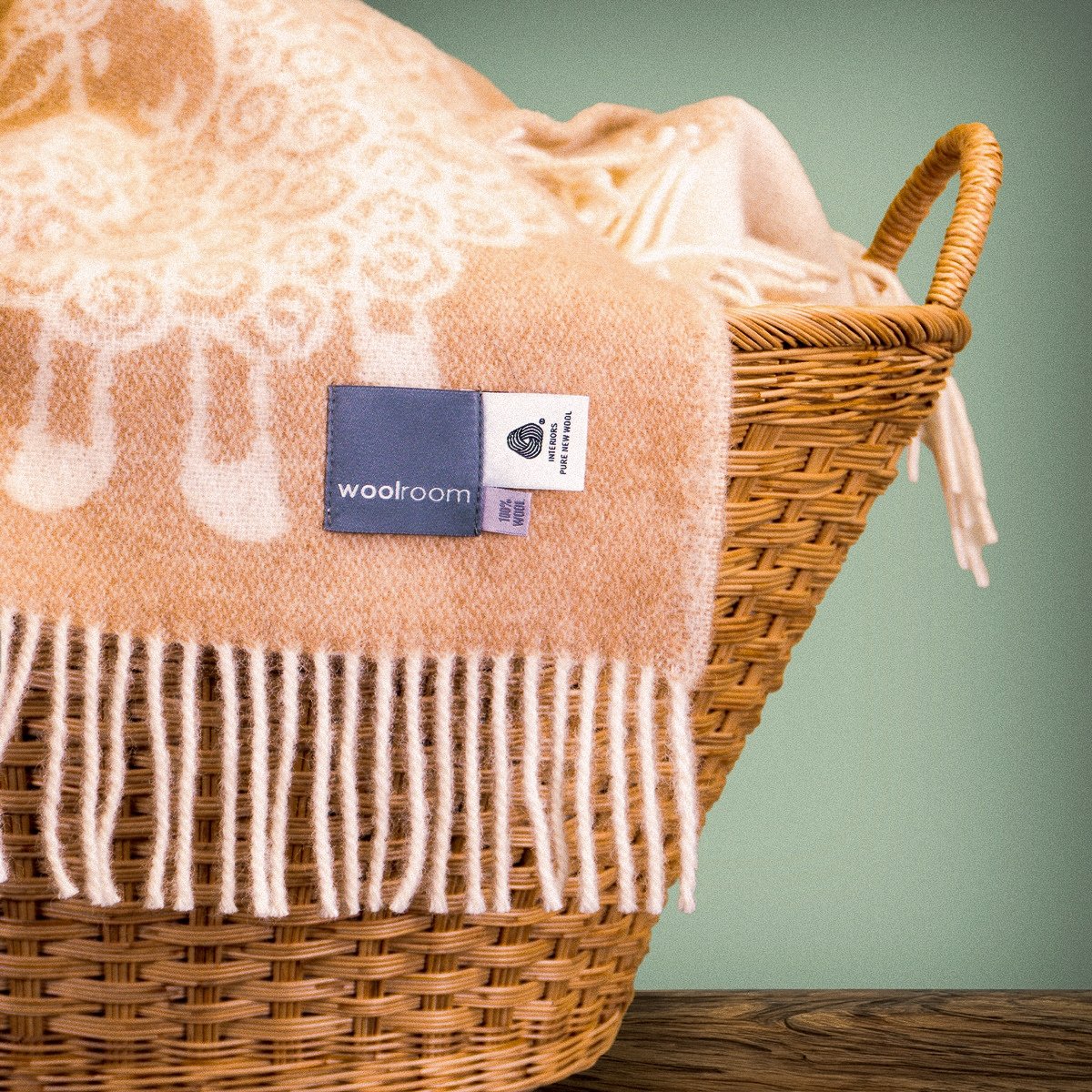 Wild and Wool Lamb Throw - Latte – natural wool throws by Woolroom