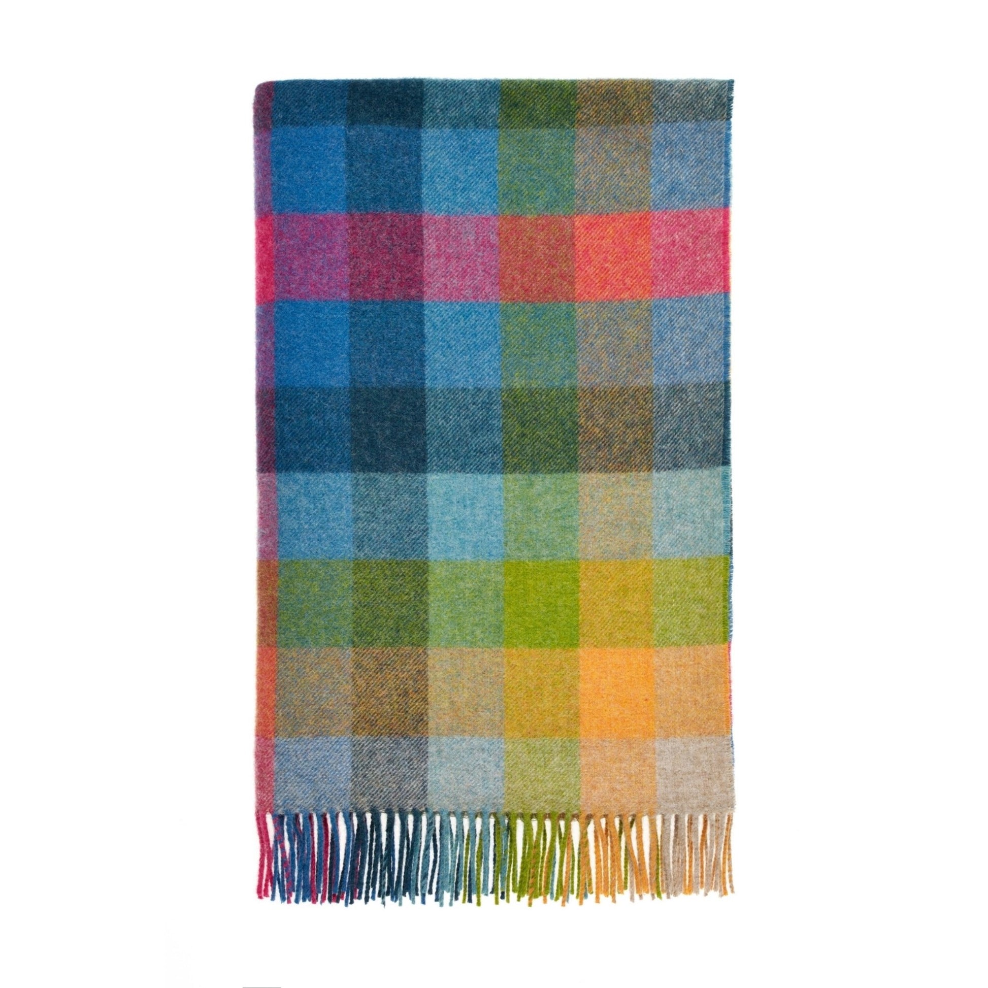 Product image of Harlequin Shetland Throw - Tutti Fruitti by Woolroom – premium wool throws