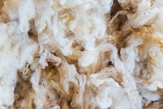 close up picture of natural wool