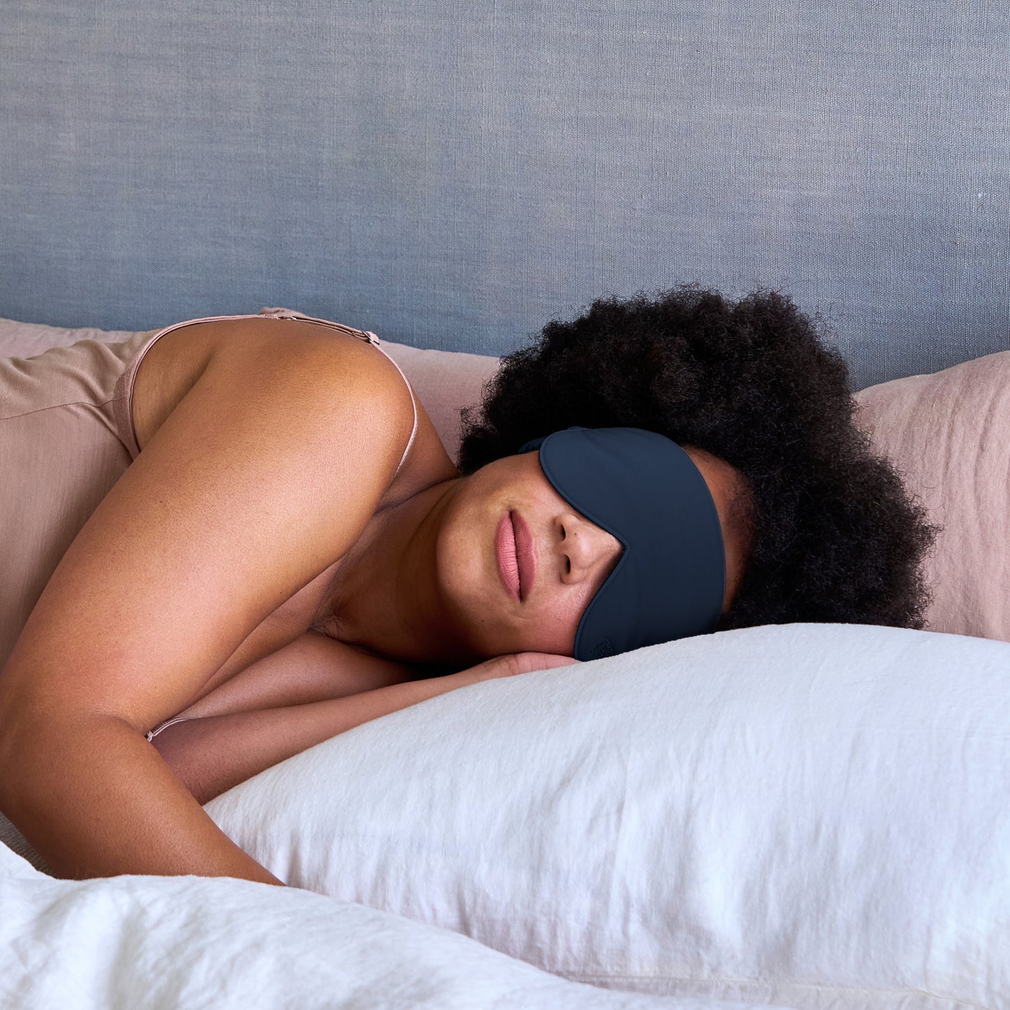 Merino Eye Mask - Navy
