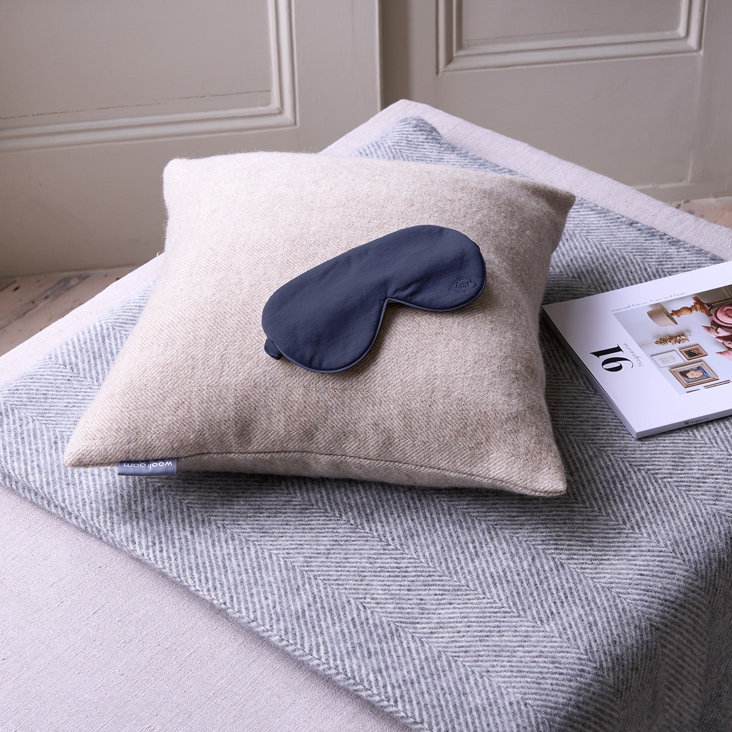 Merino Eye Mask - Navy
