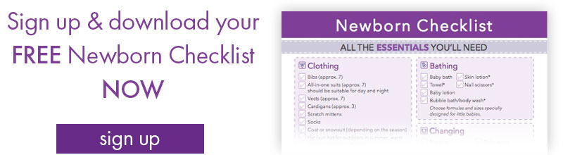 sign up for newborn baby checklist printable