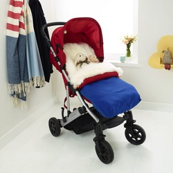 Sheepskin Footmuff - Blue