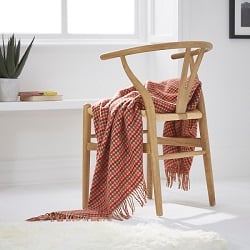 Chicago Wool Throw - Terracotta